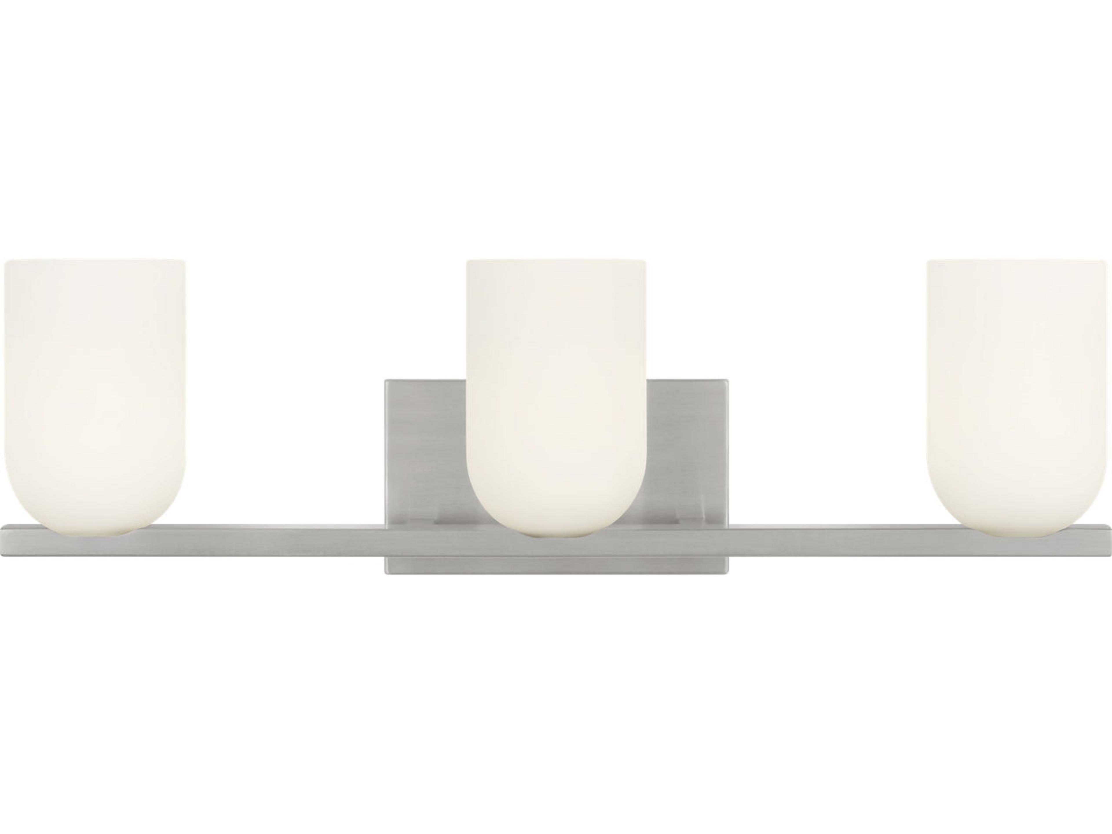 Neblina 3-Light Brushed Nickel Vanity Light