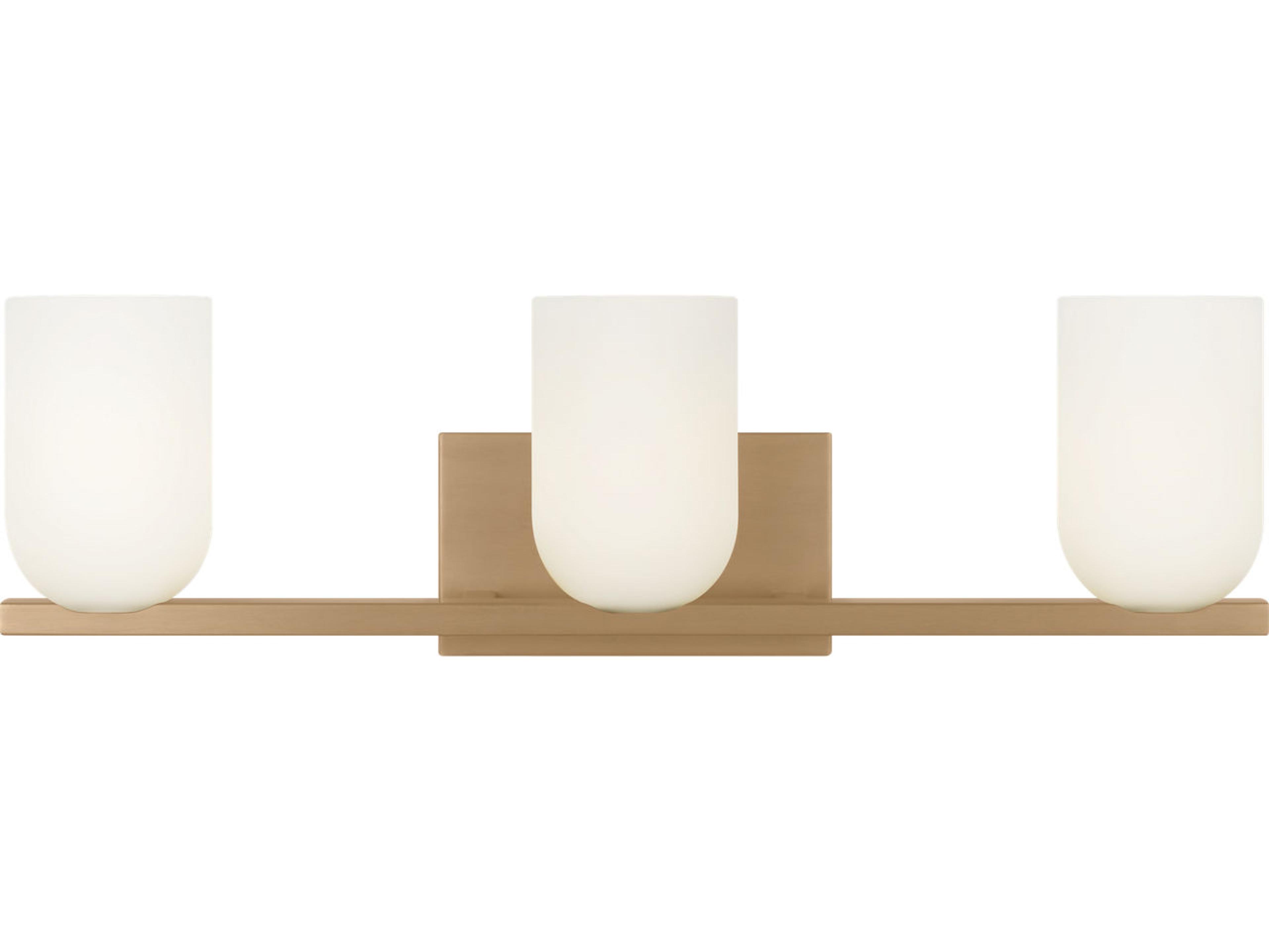 Neblina 3-Light Satin Brass Vanity Light