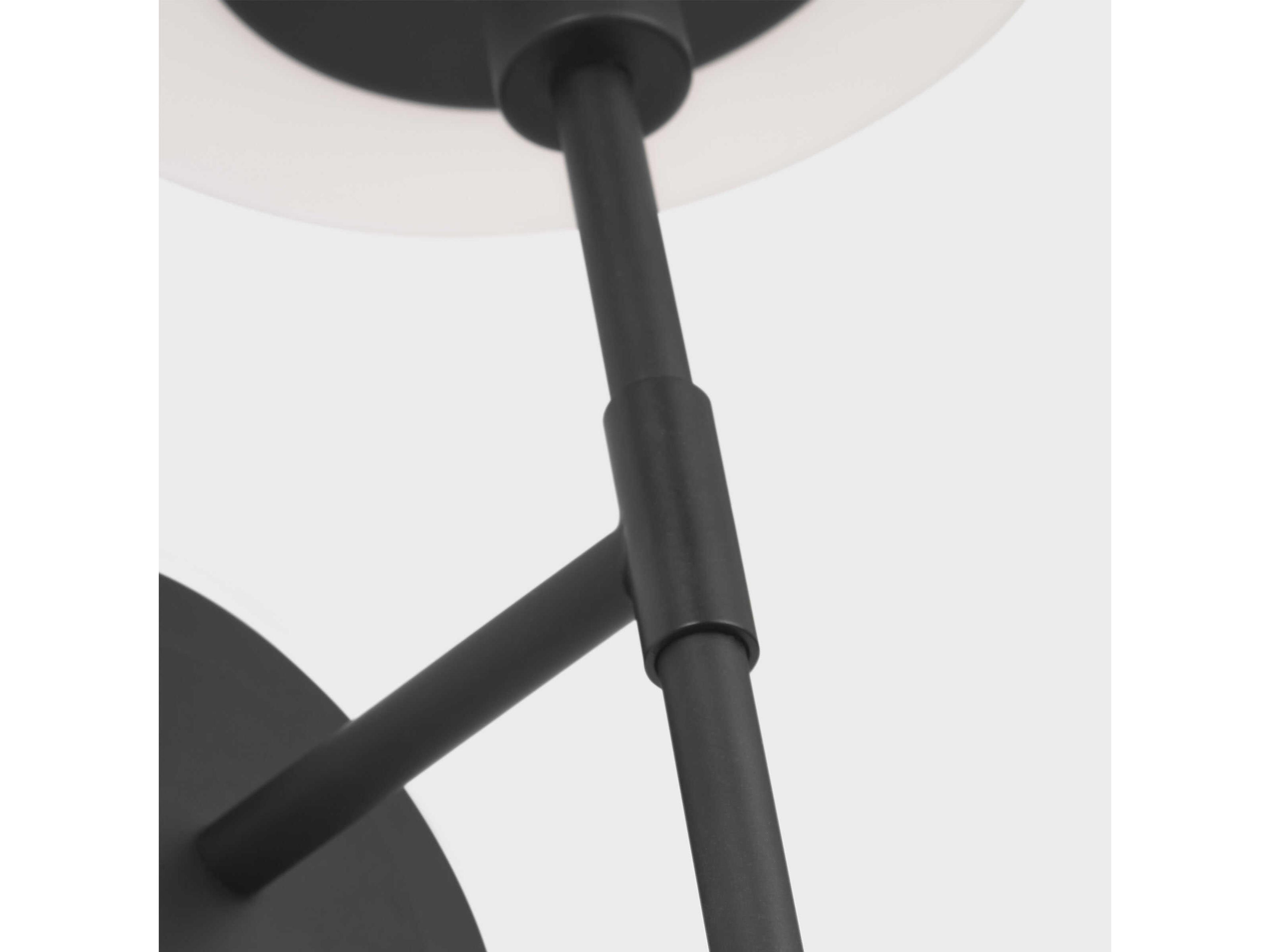 Generation Lighting Mendota 1-Light Midnight Black Wall Sconce