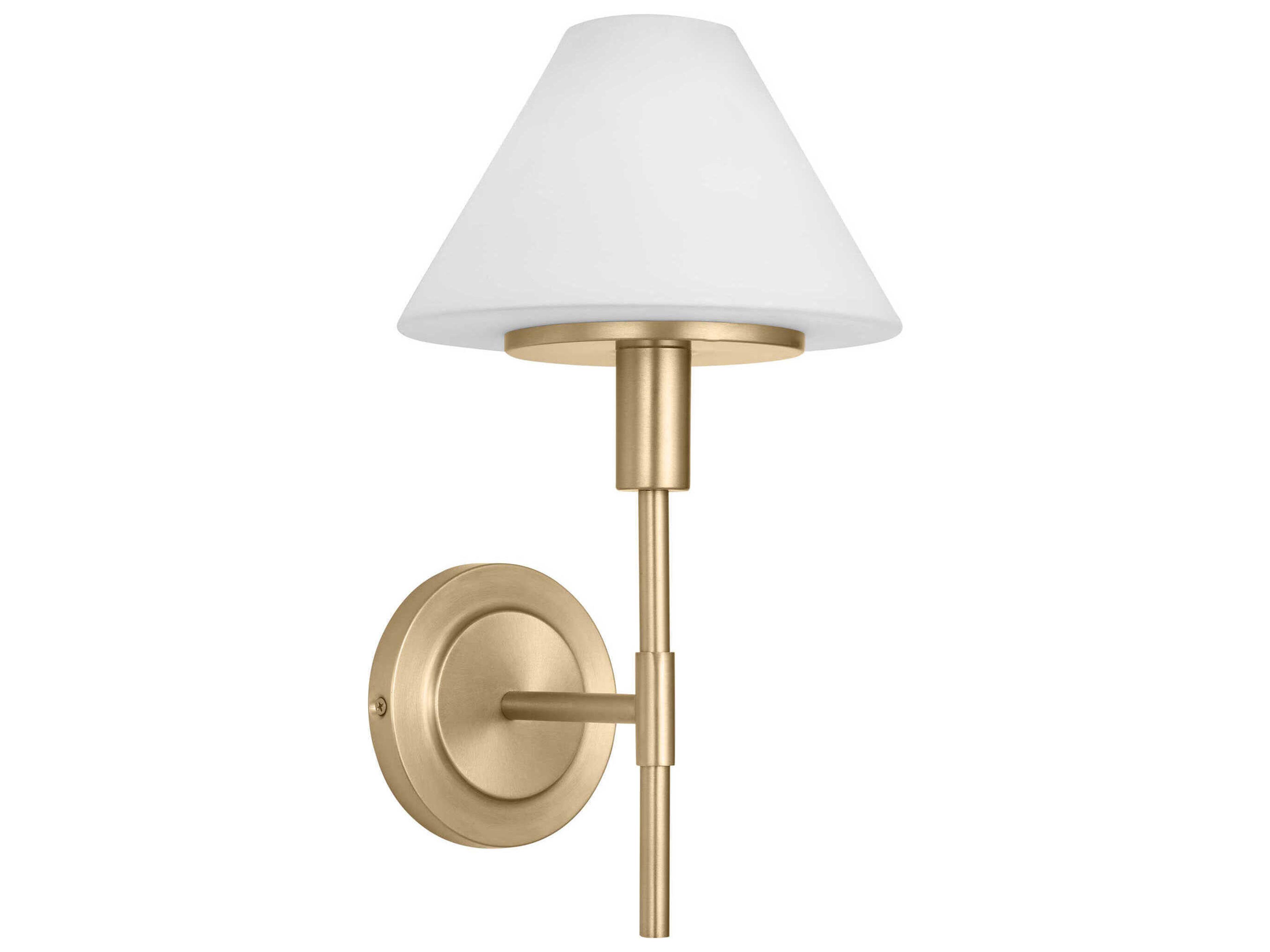 Mendota 1-Light Satin Brass Wall Sconce
