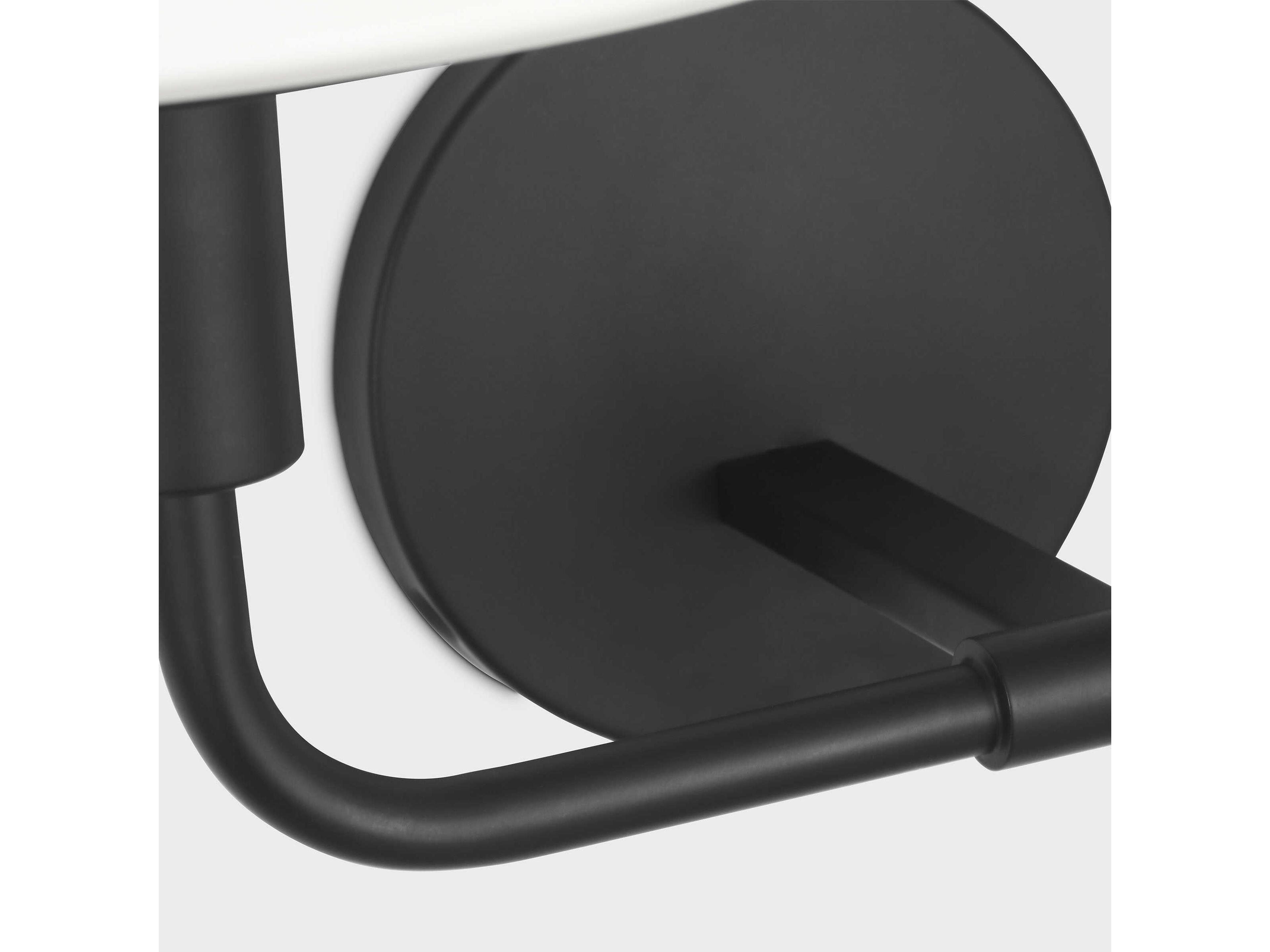 Generation Lighting Mendota 2-Light Midnight Black Wall Sconce