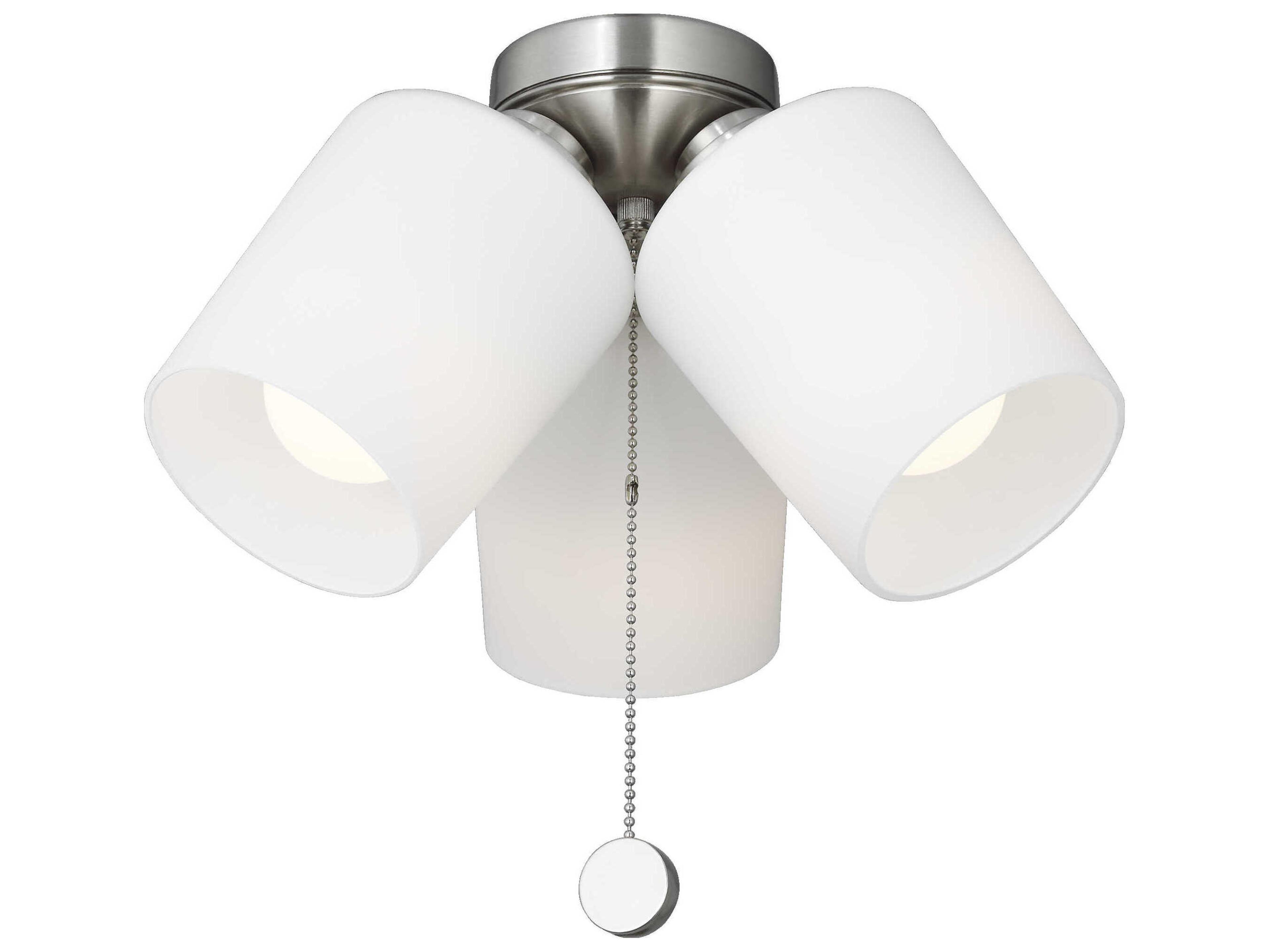 Windom Brushed Nickel Fan Light Kit