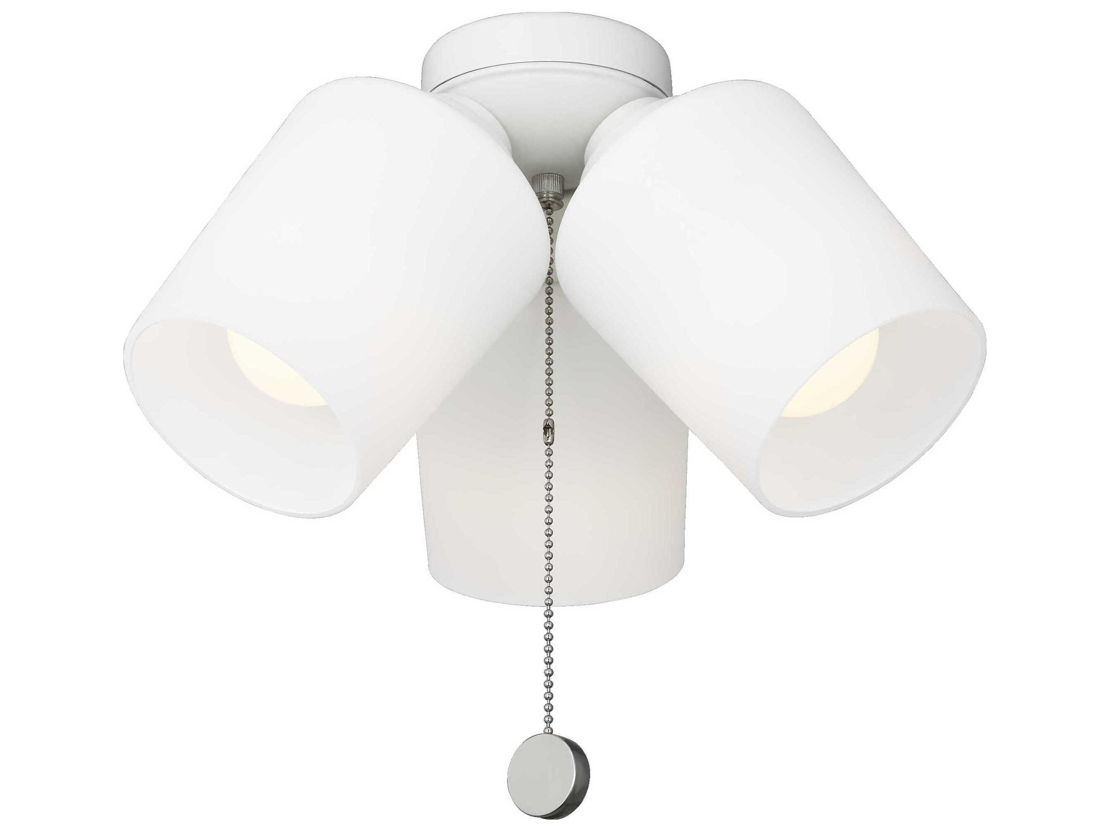 Windom Matte White Fan Light Kit