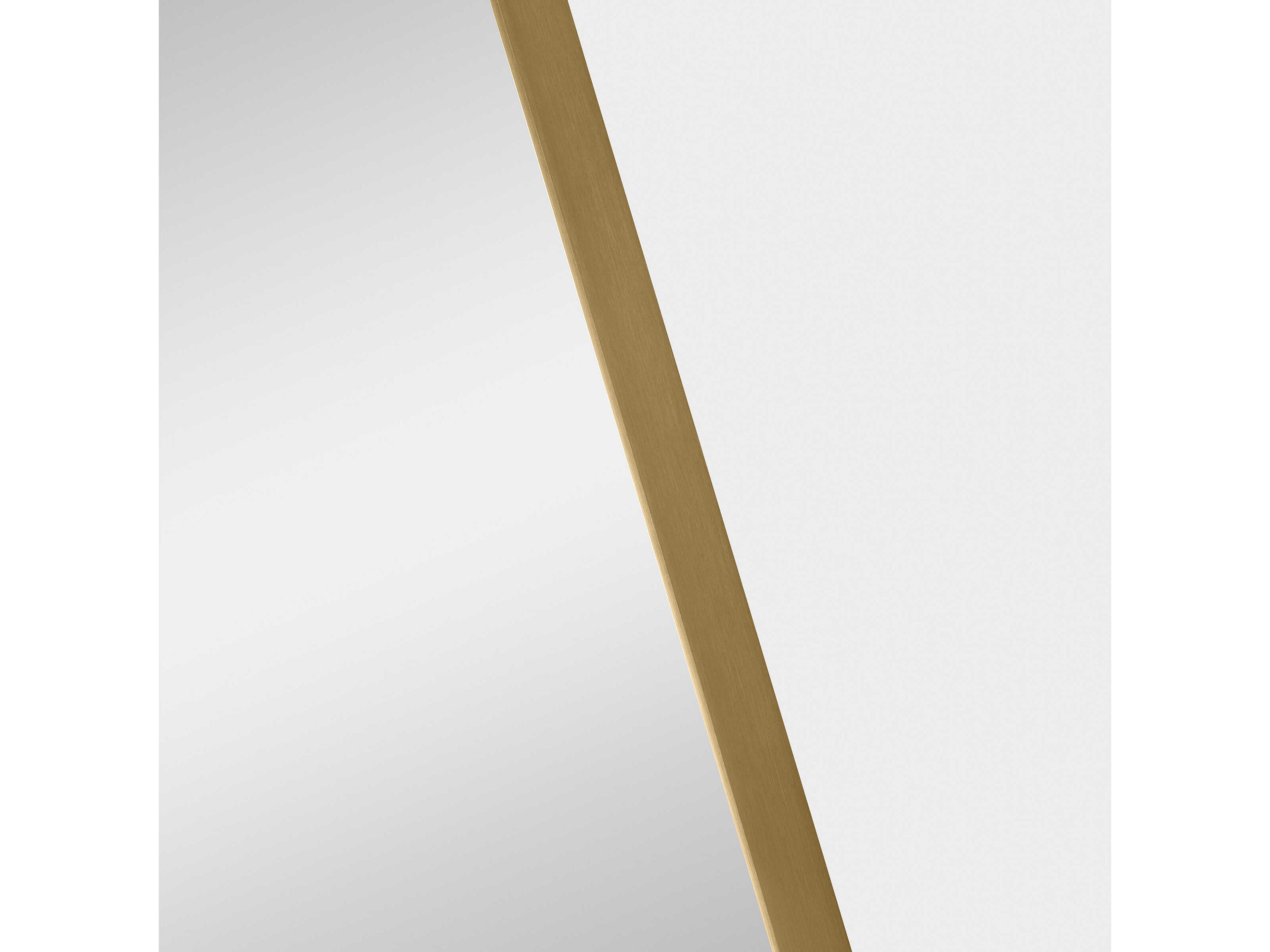 Generation Lighting Planer Burnished Brass Rectangular Wall Mirror