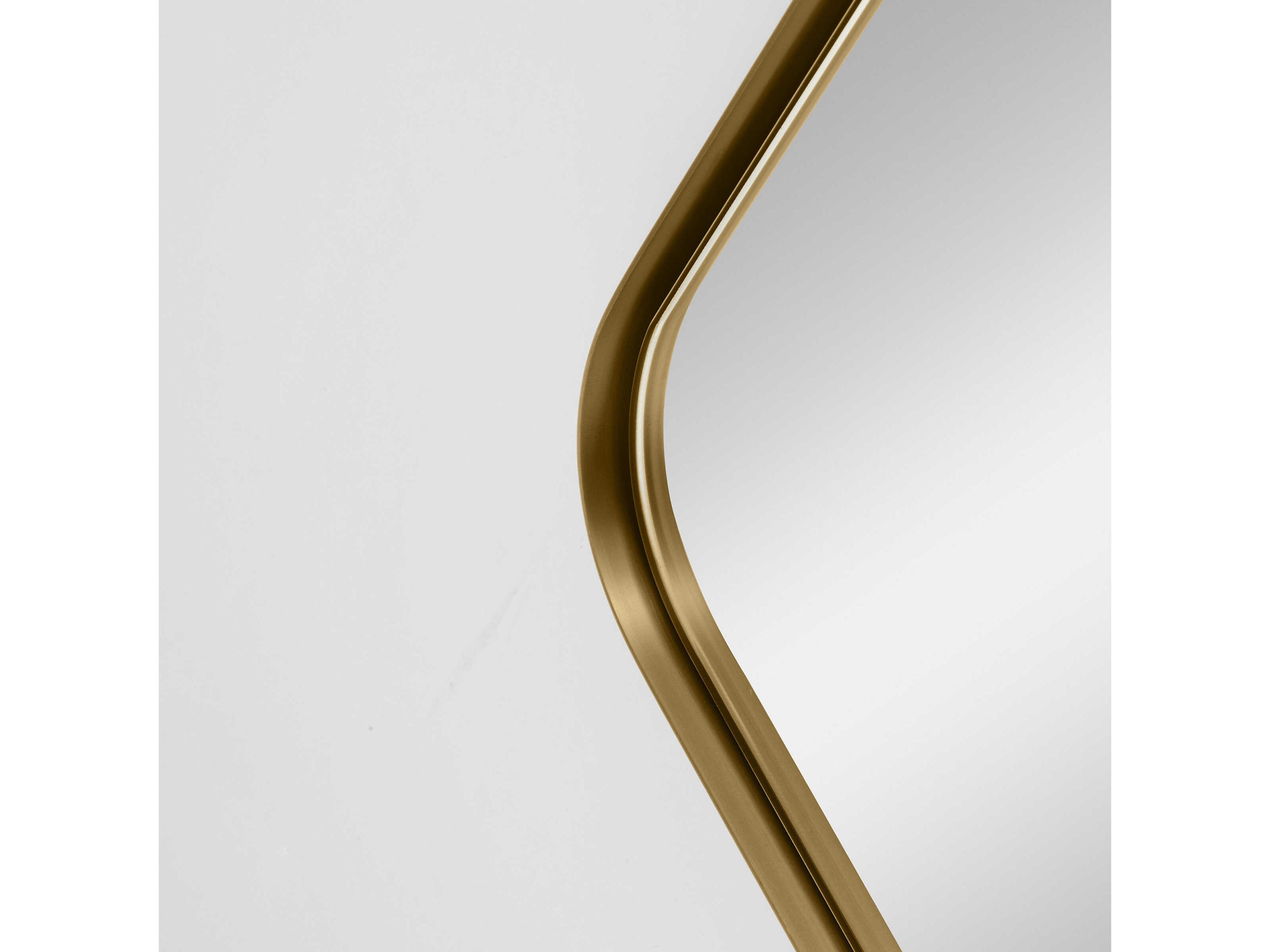 Generation Lighting Planer Burnished Brass Rectangular Wall Mirror