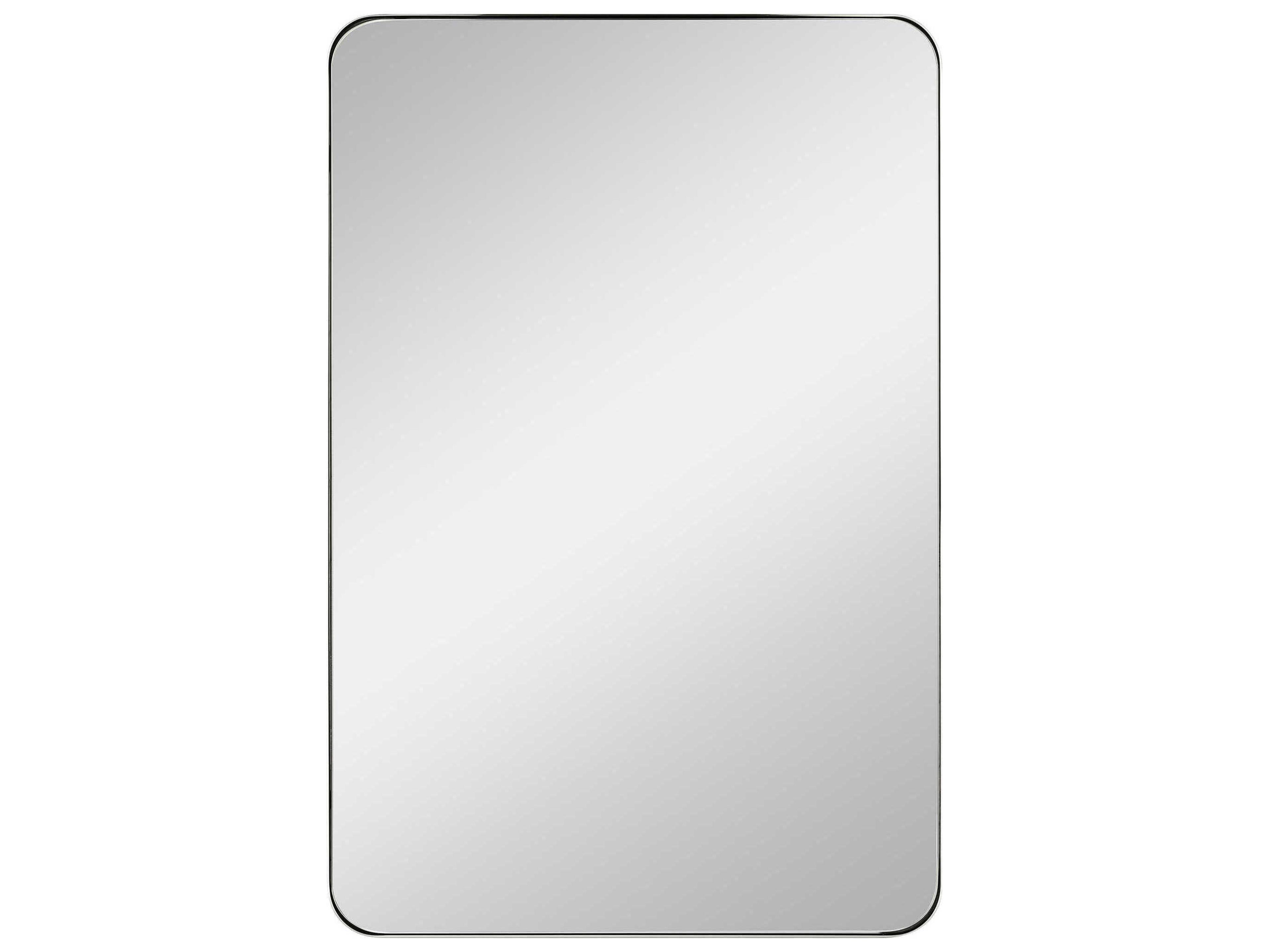 Planer Polished Nickel Rectangular Wall Mirror