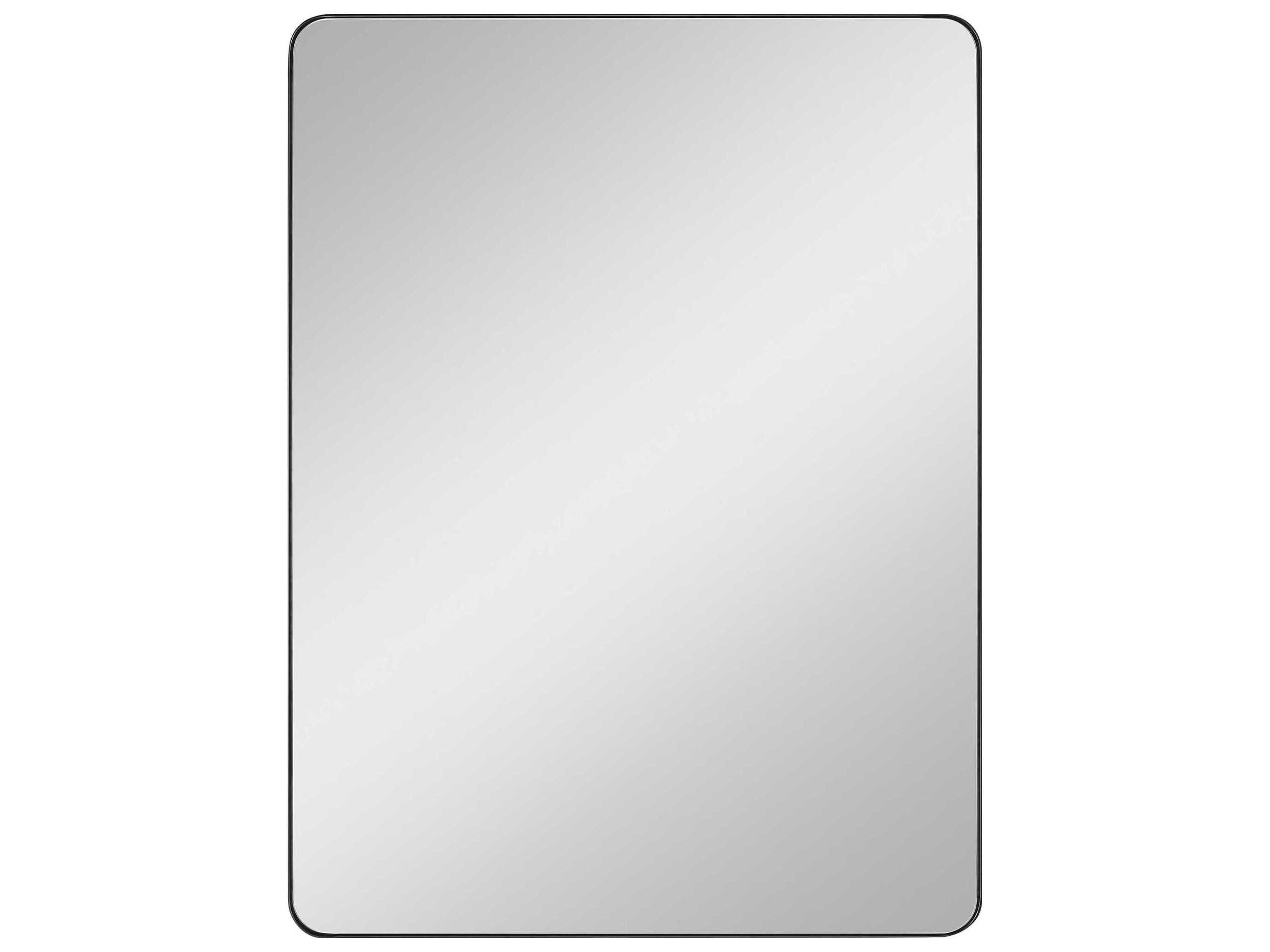 Planer Midnight Black Rectangular Wall Mirror