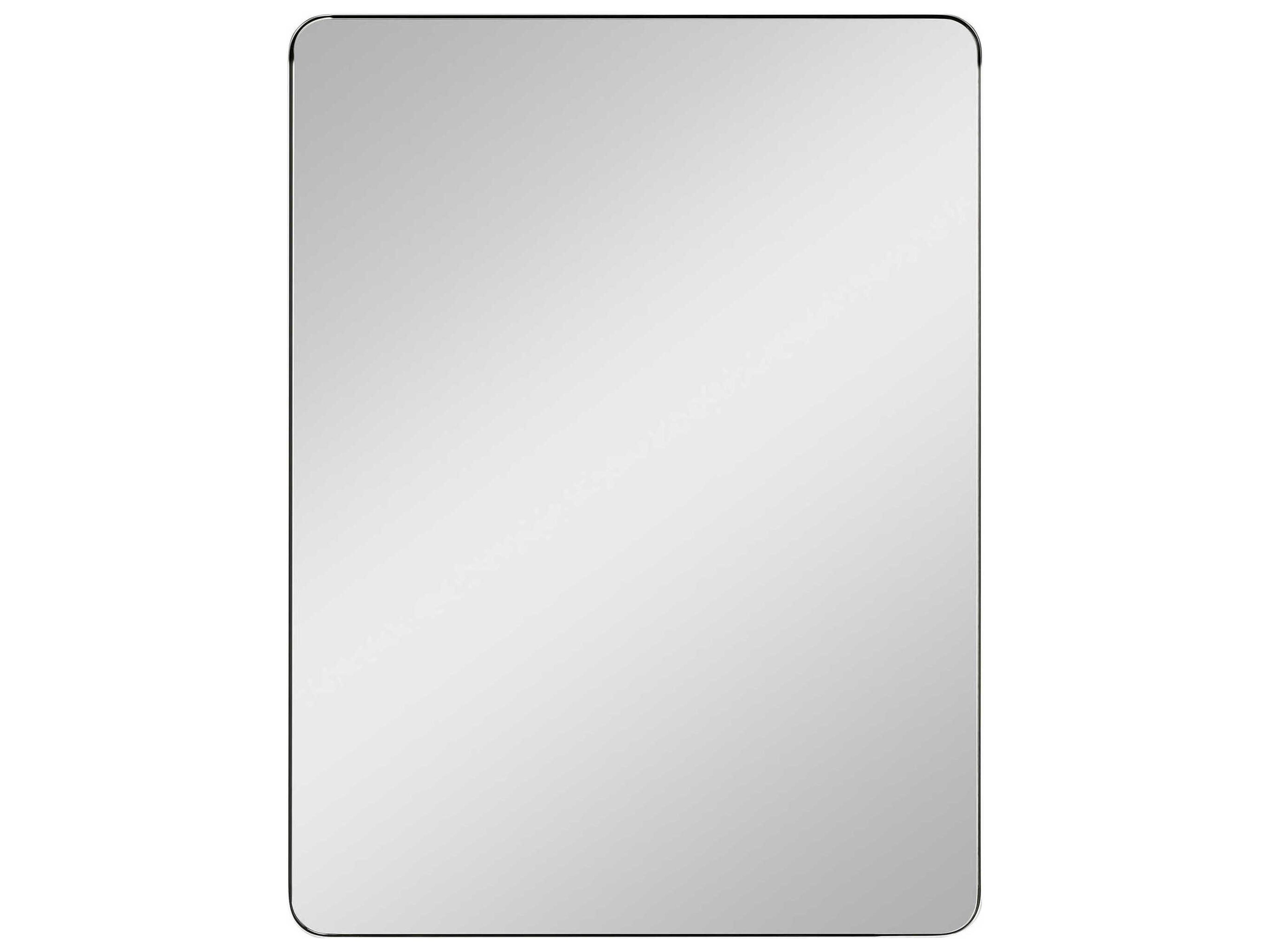 Planer Polished Nickel Rectangular Wall Mirror