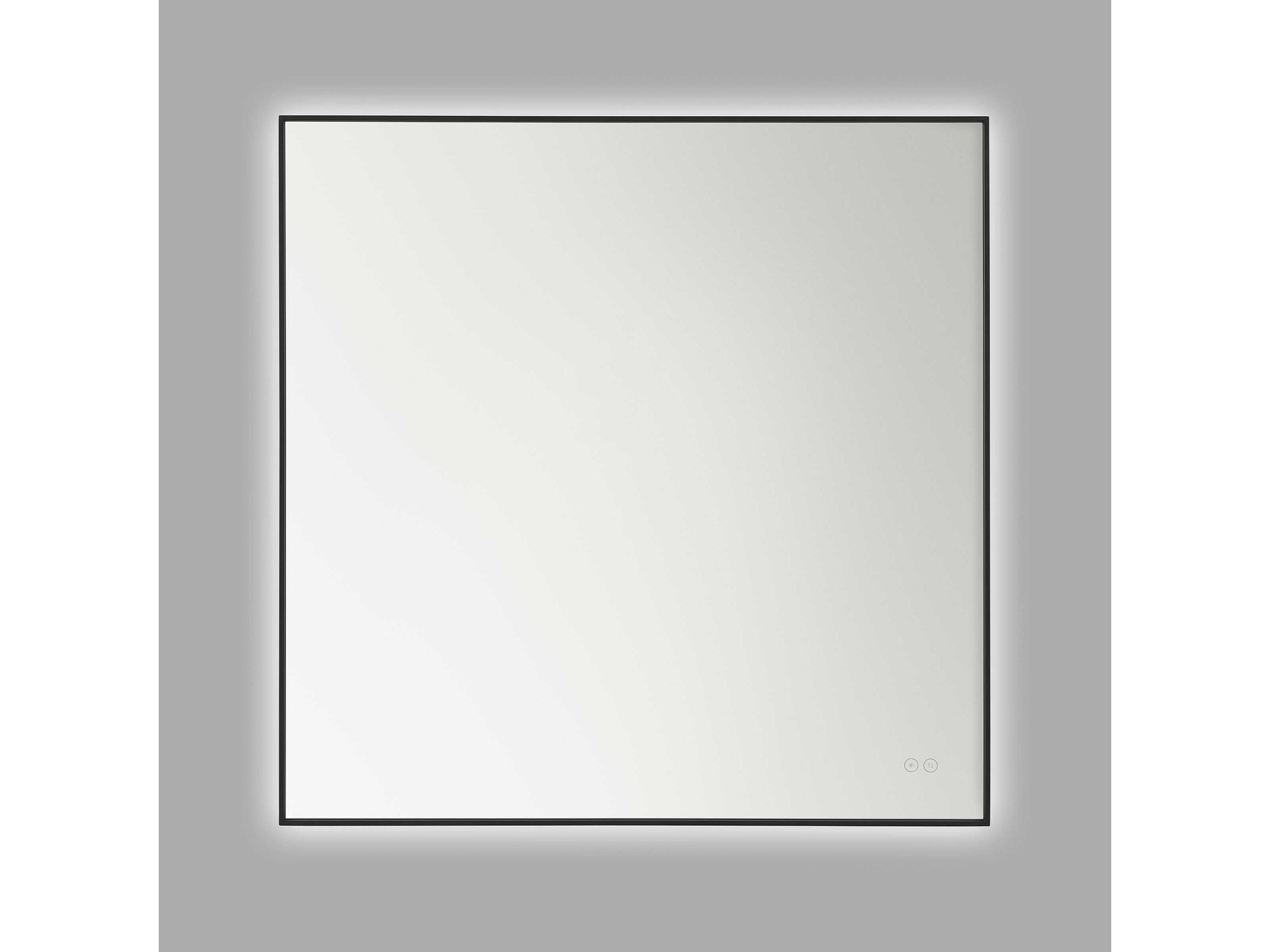 Cadre Midnight Black Square Wall Mirror