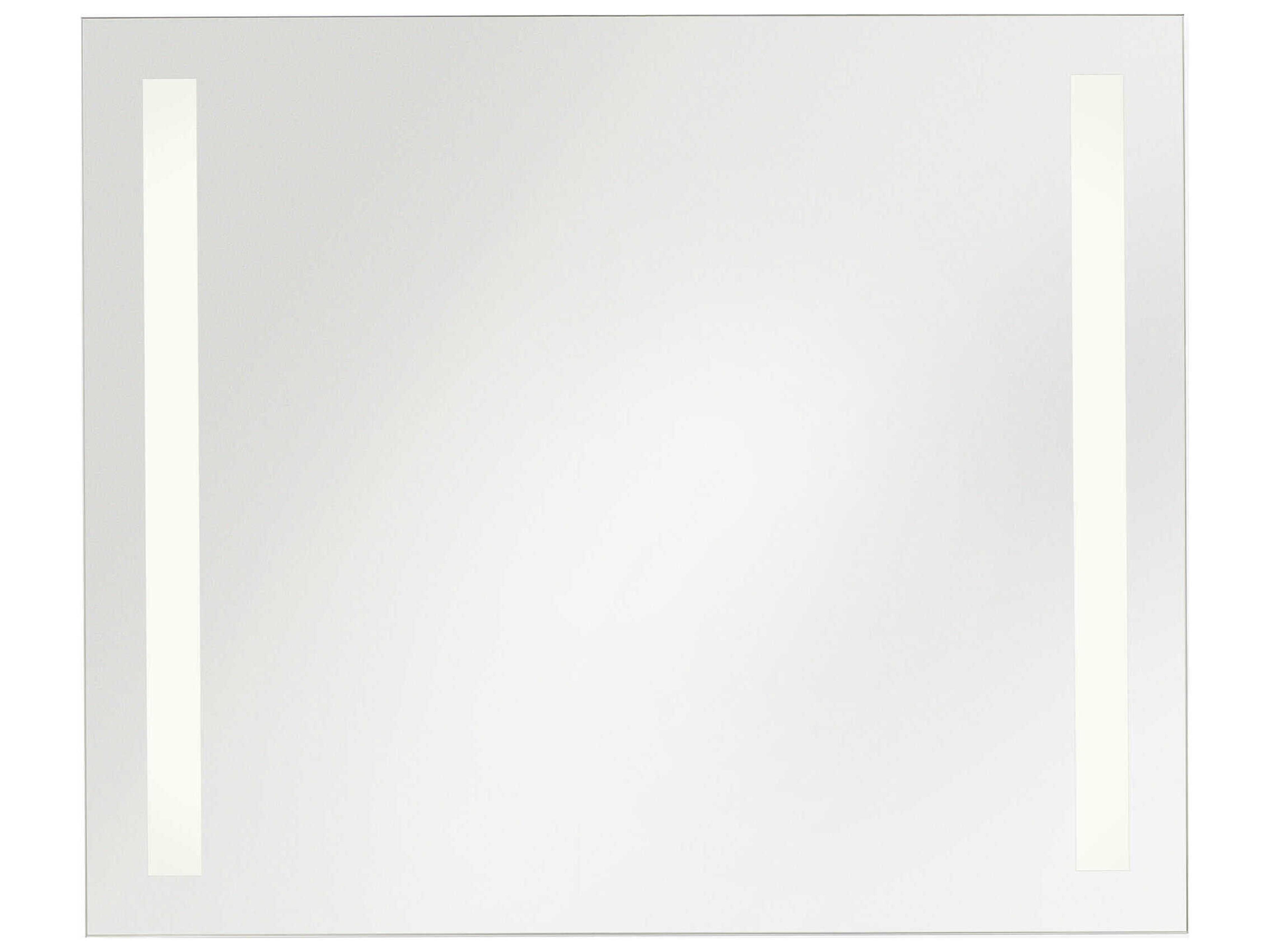 Lustro Might Bright White Rectangular Wall Mirror