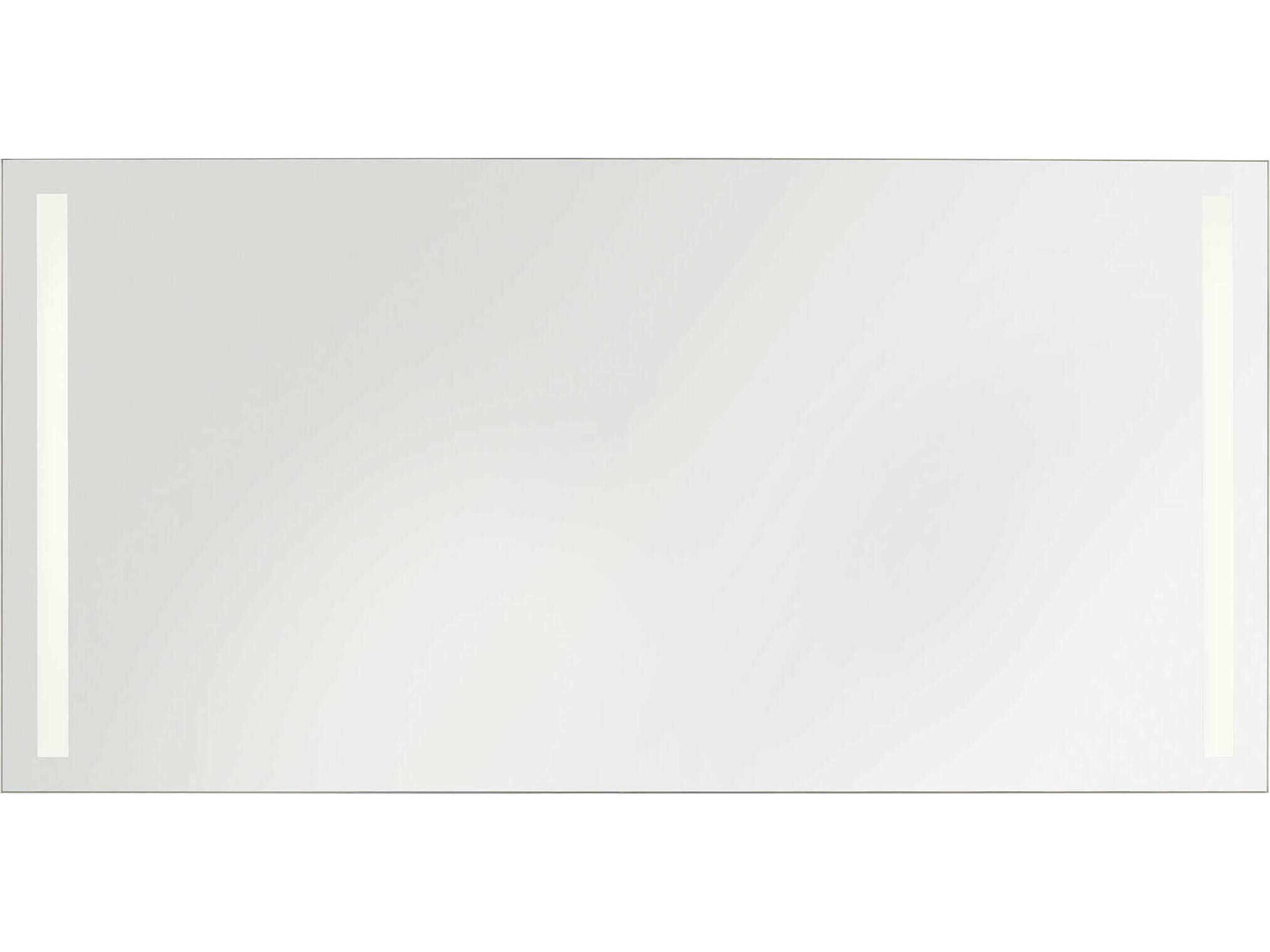 Lustro 72-Inch LED Illuminated Rectangular Mirror in Might Bright White