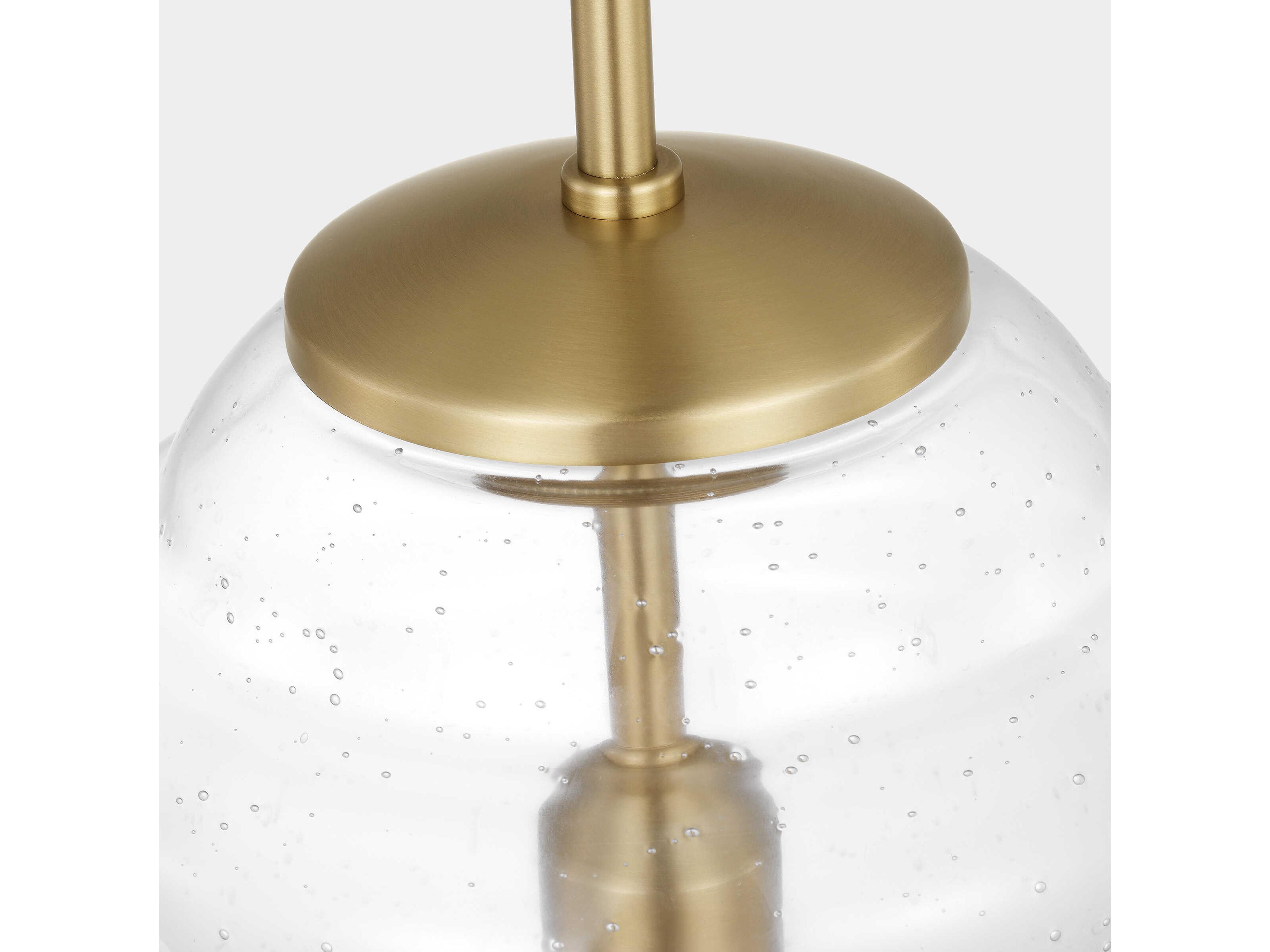 Generation Lighting Loras 1-Light Satin Brass Bell Mini Pendant
