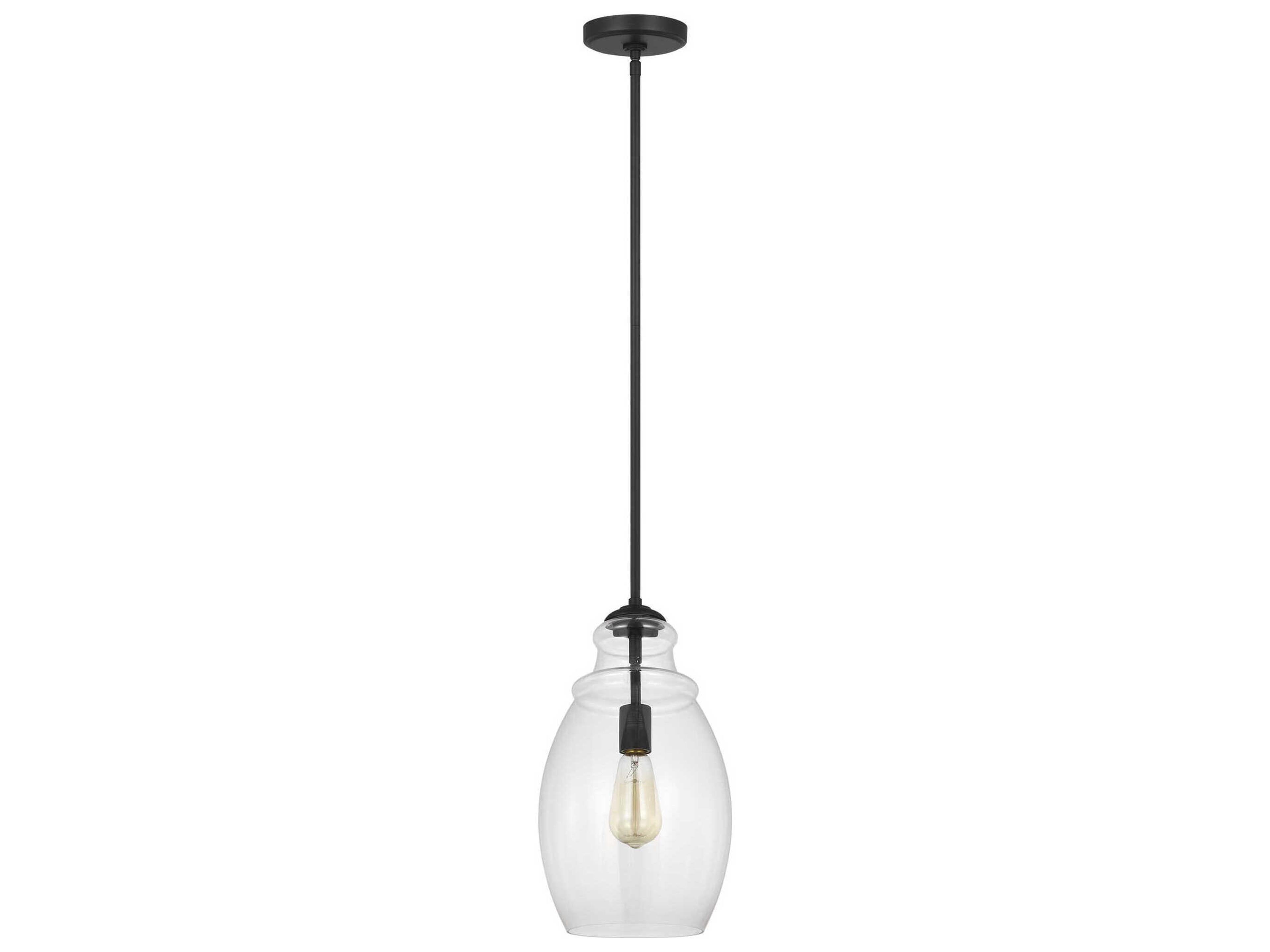 Marino 1-Light Midnight Black Mini Pendant