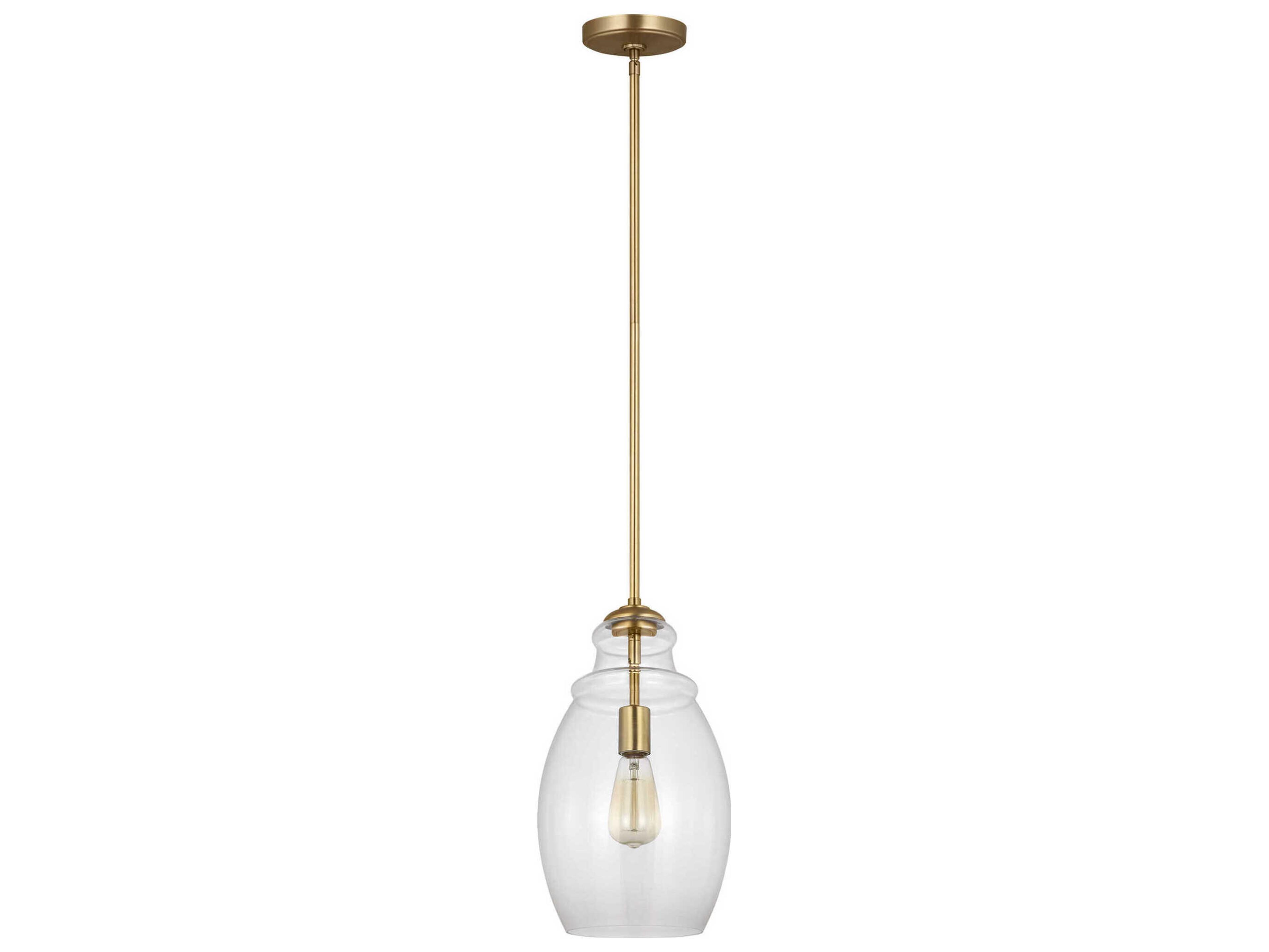 Marino 1-Light Satin Brass Mini Pendant