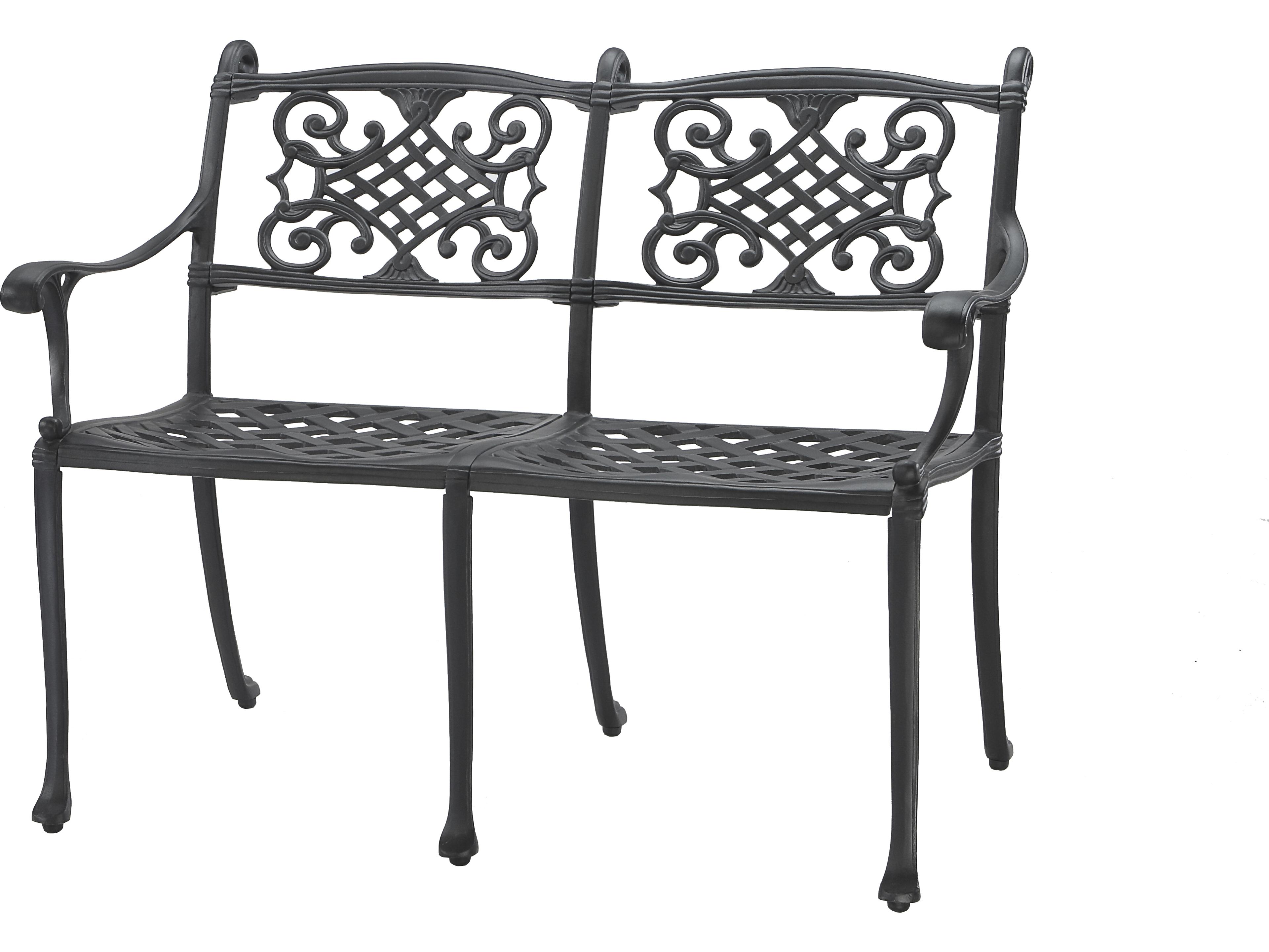 Michigan Cast Aluminum Patio Bench - Knock Down