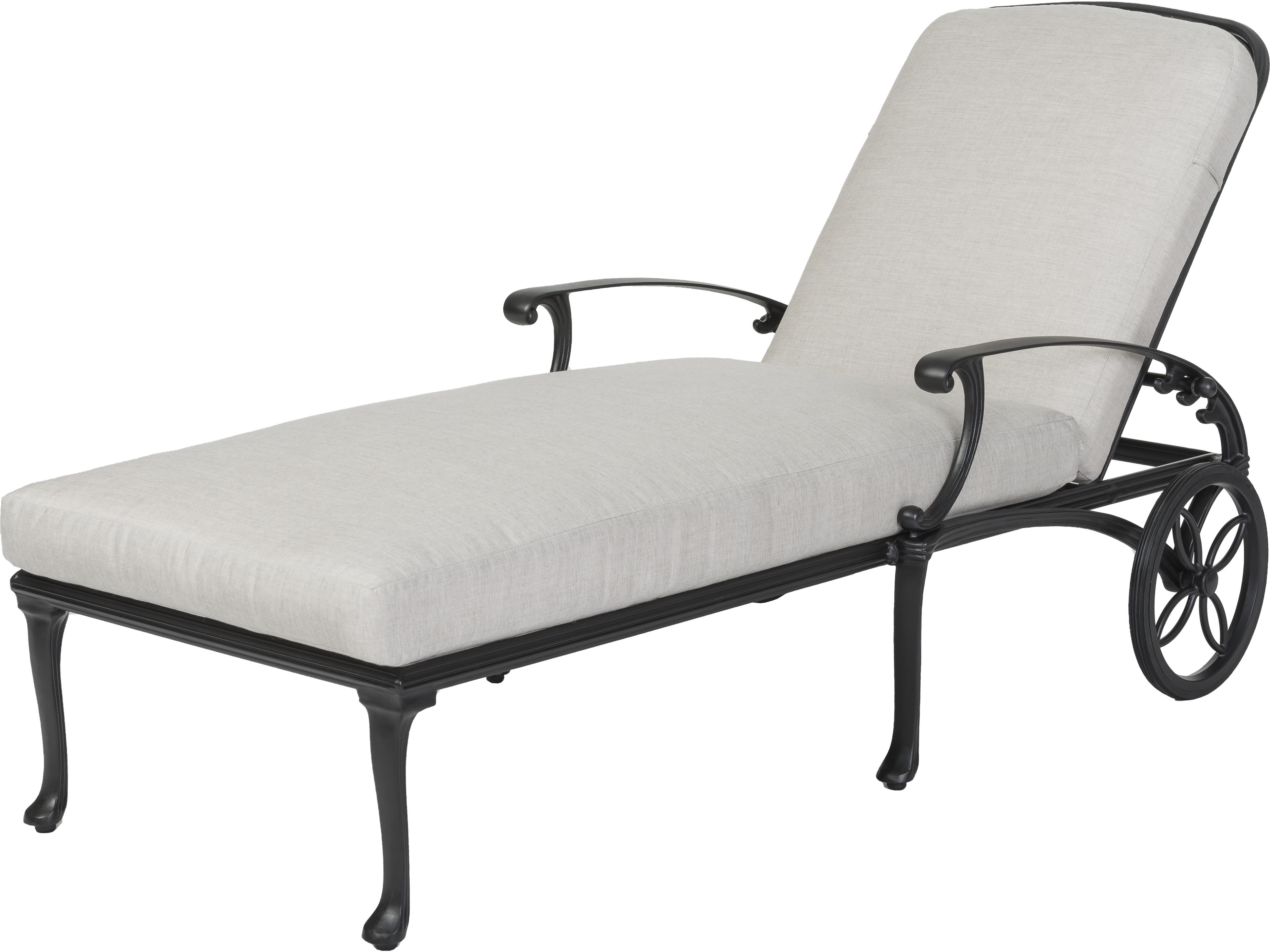 Michigan Cast Aluminum Outdoor Patio Chaise Lounge - Welded - No Cushion