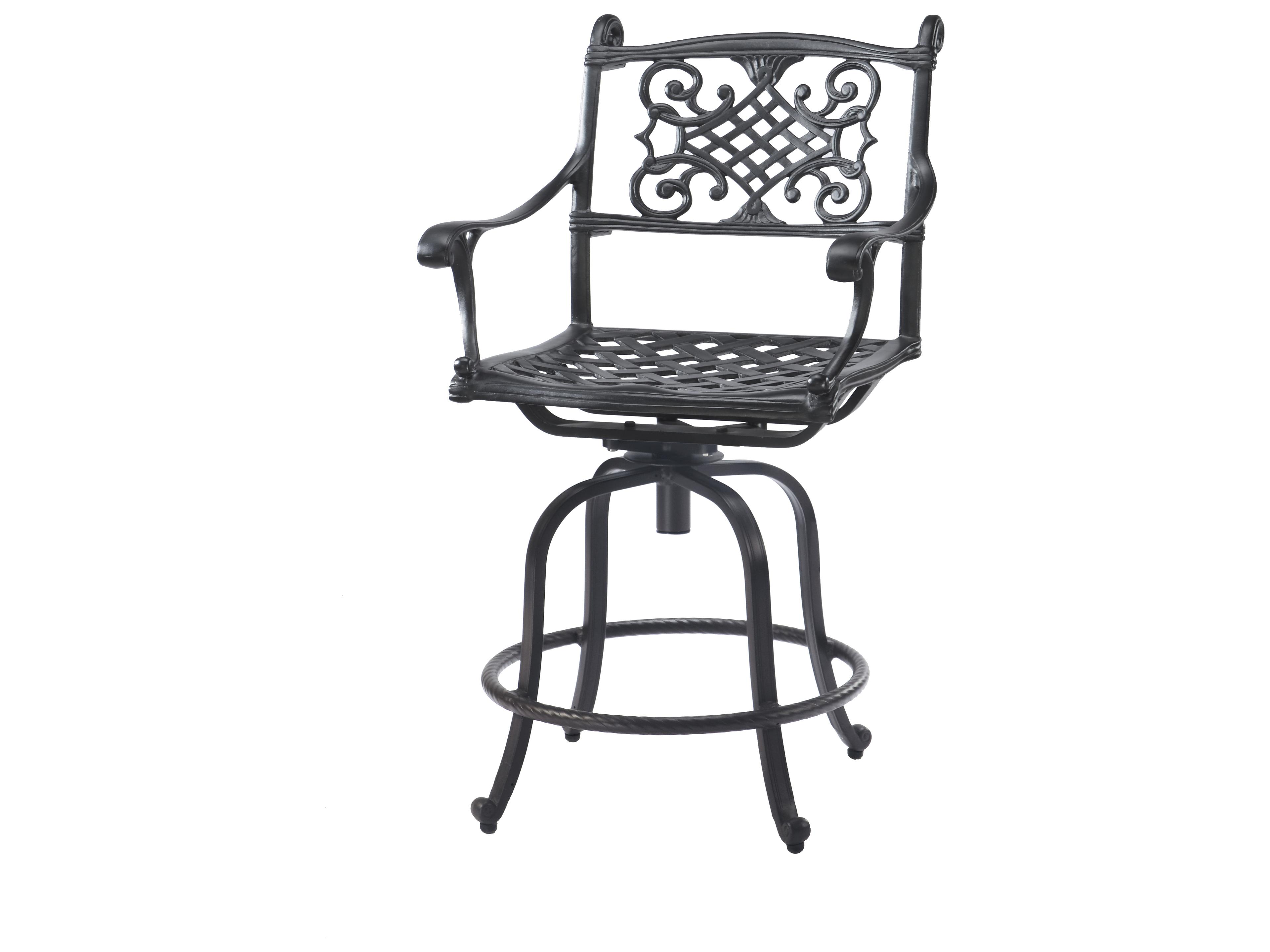Michigan Cast Aluminum Swivel Balcony Stool - Welded