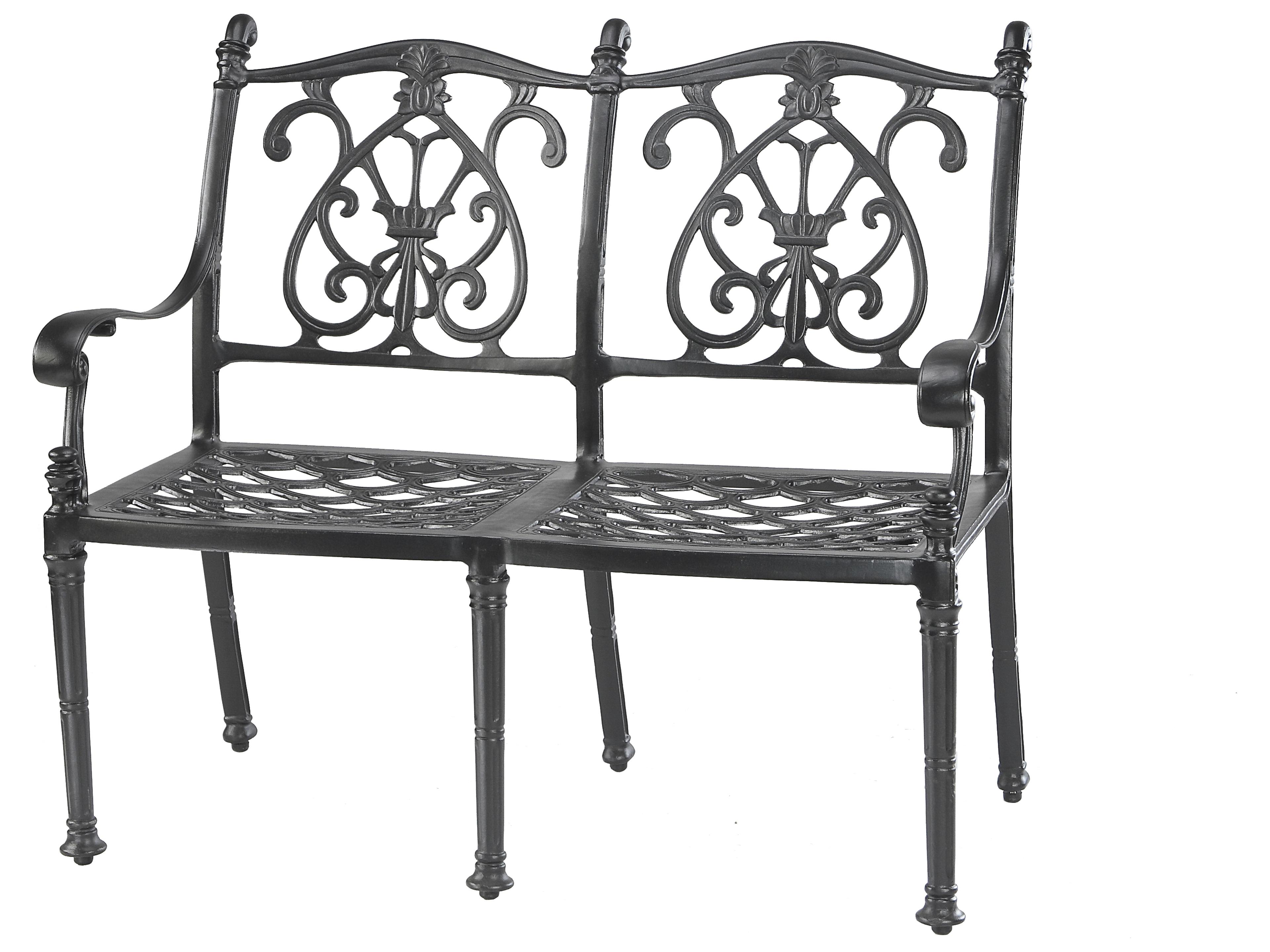 Florence Cast Aluminum Outdoor Patio Bench