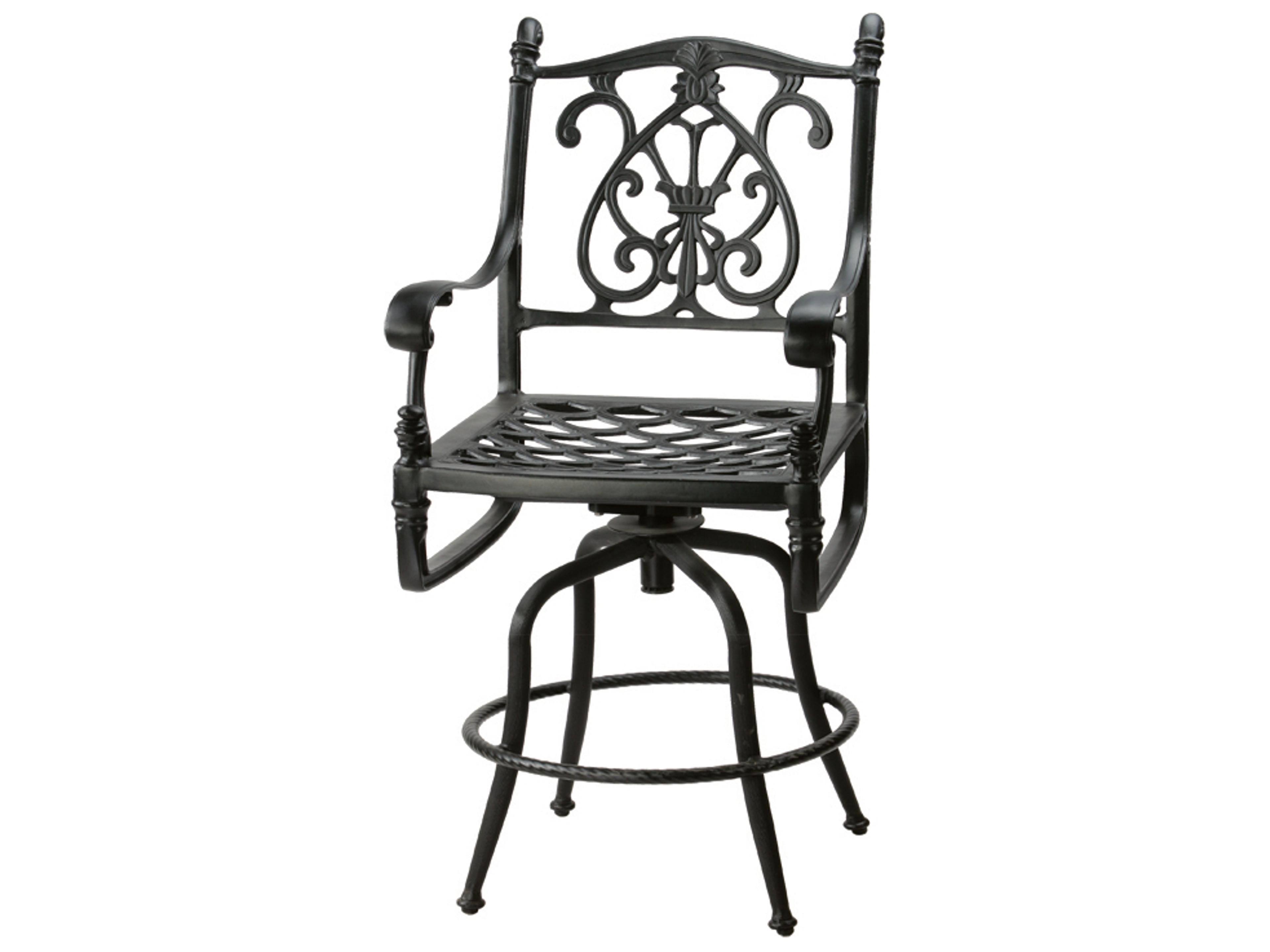 Florence Cast Aluminum Swivel Balcony Stool