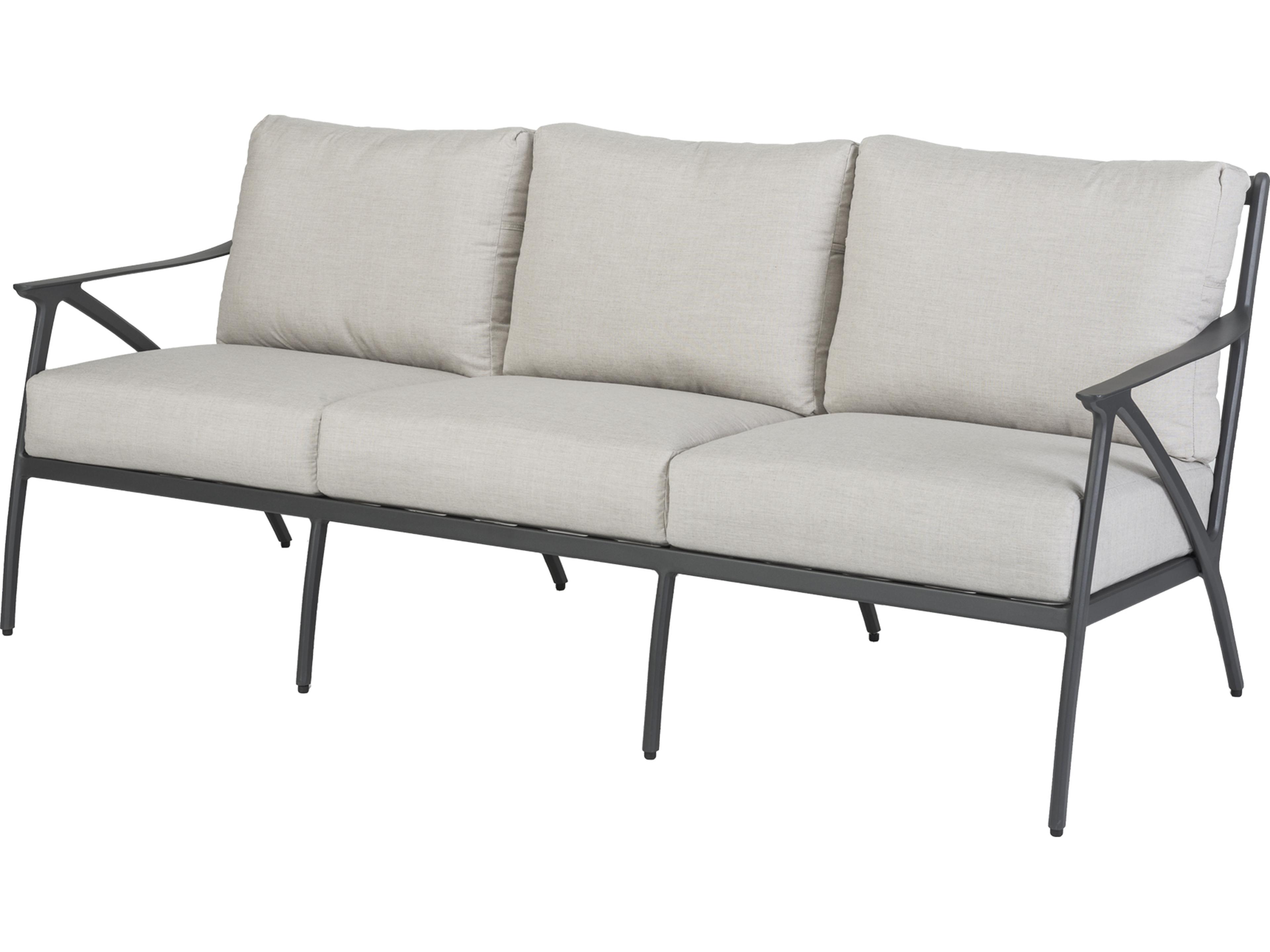 Amari Aluminum Carbon Patio Sofa