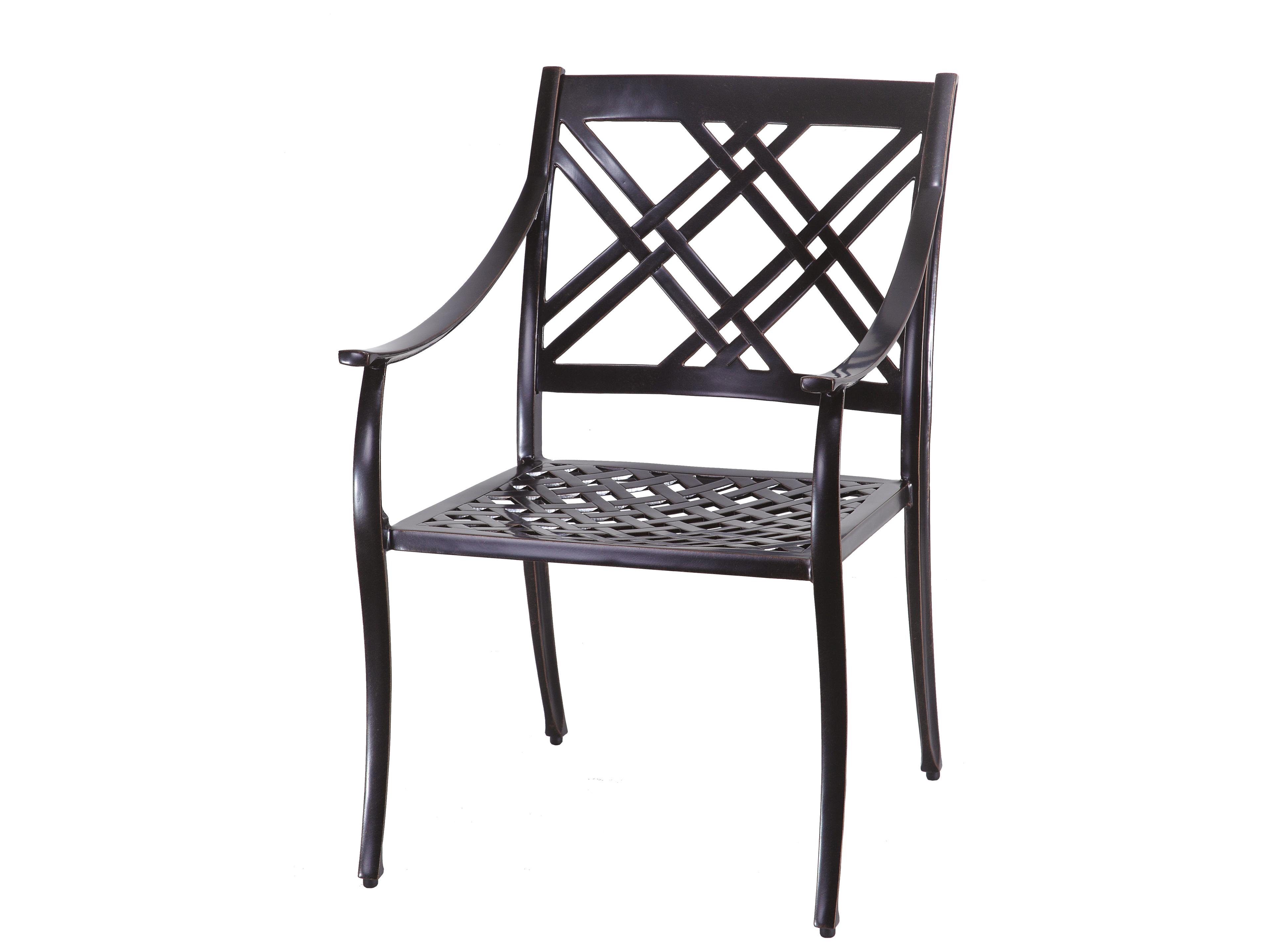Edge Aluminum Outdoor Dining Arm Chair