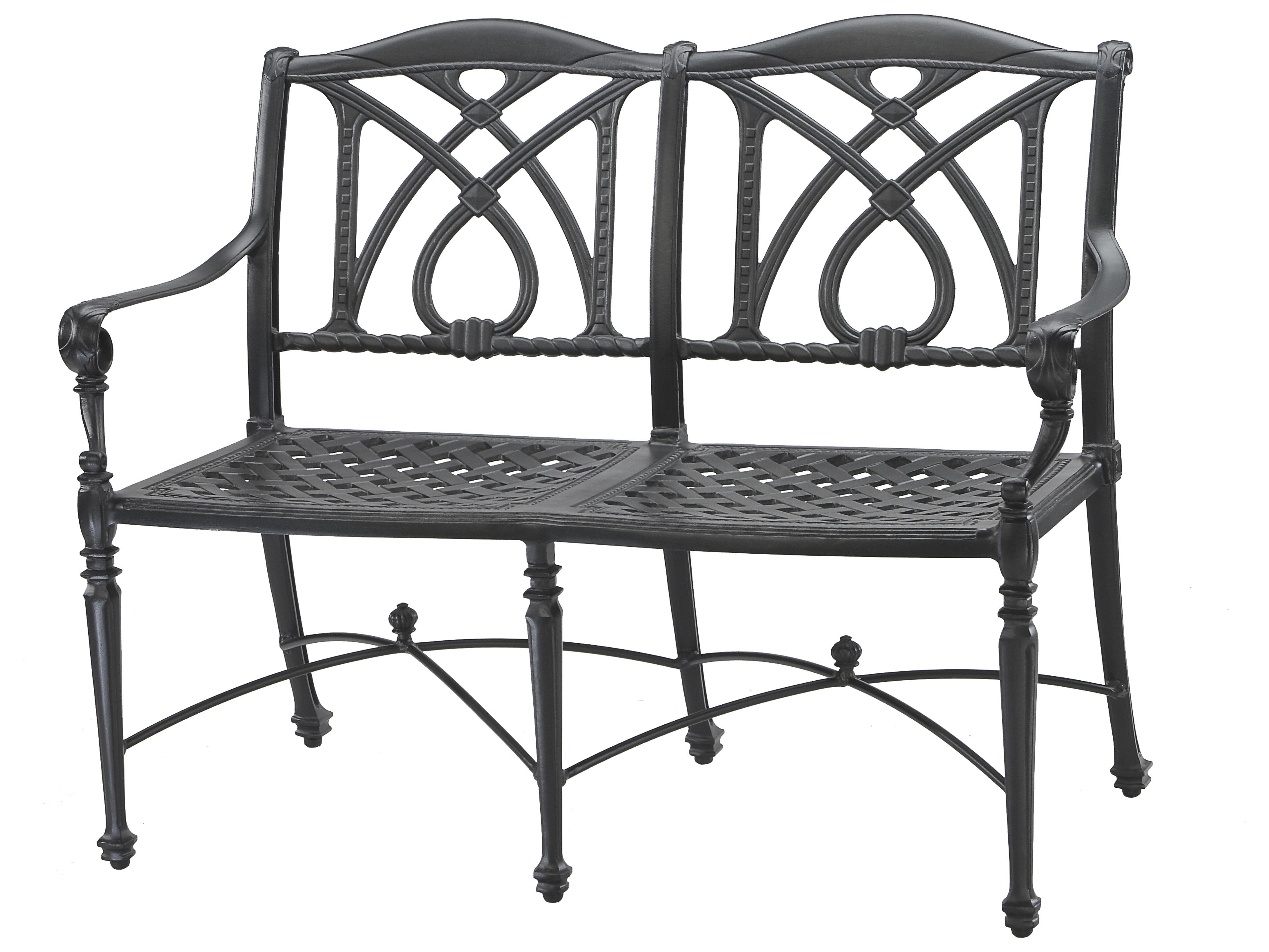 Grand Terrace Cast Aluminum Outdoor Bench