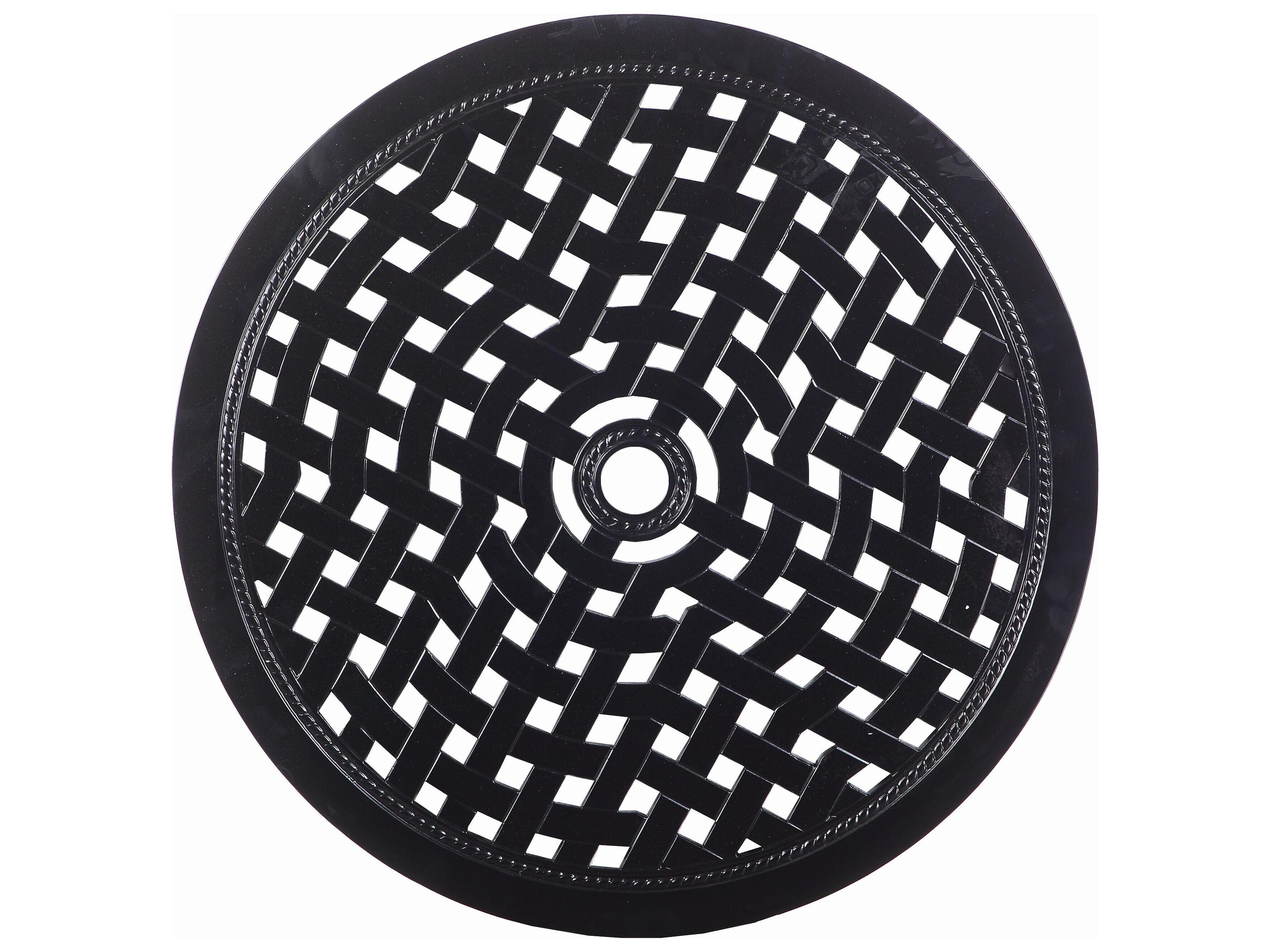 Grand Terrace Accessories Cast Aluminum 23 Round Lazy Susan with Umbrella Hole