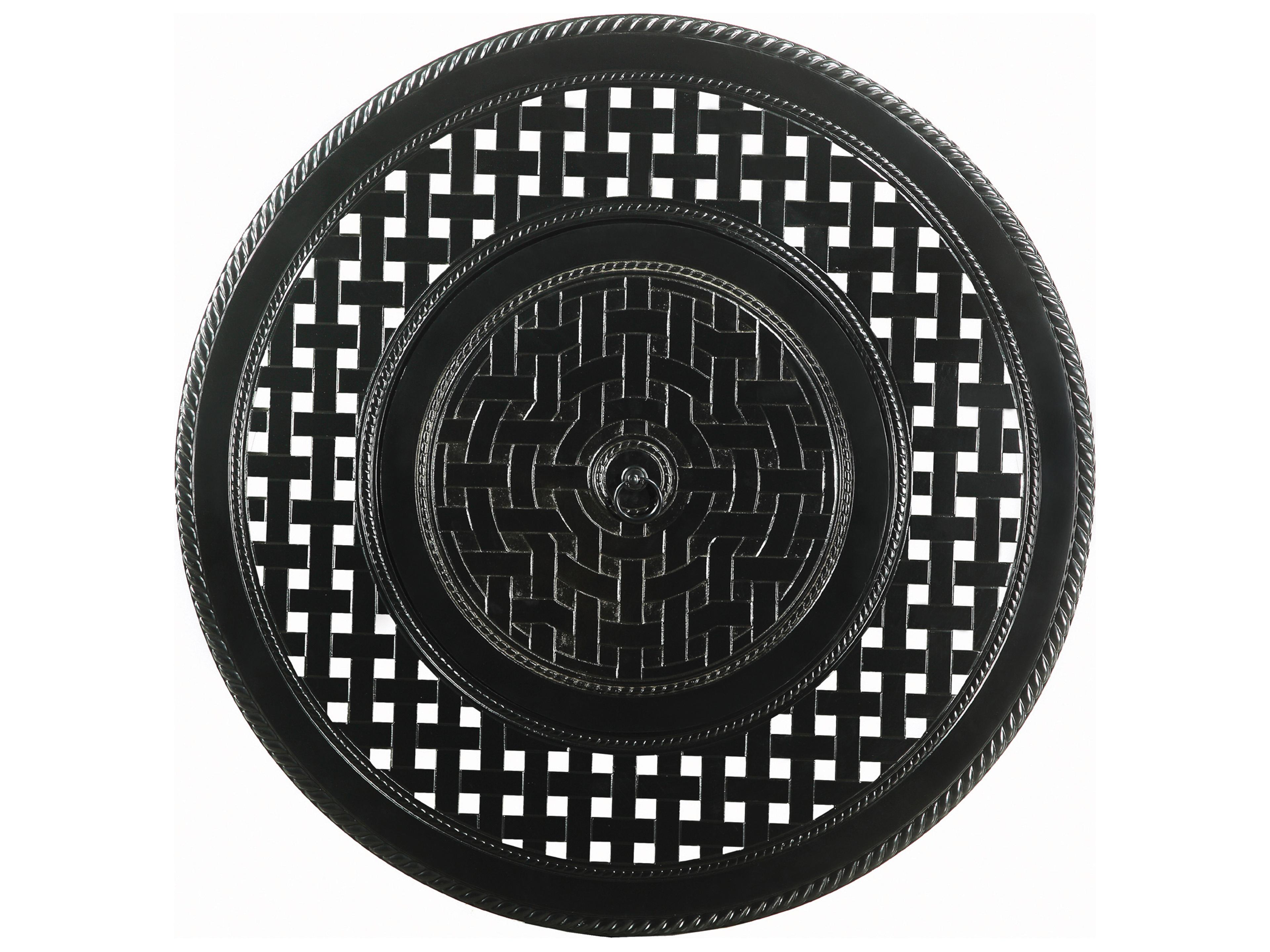 Grand Terrace Cast Aluminum Round Gas Fire Pit Top