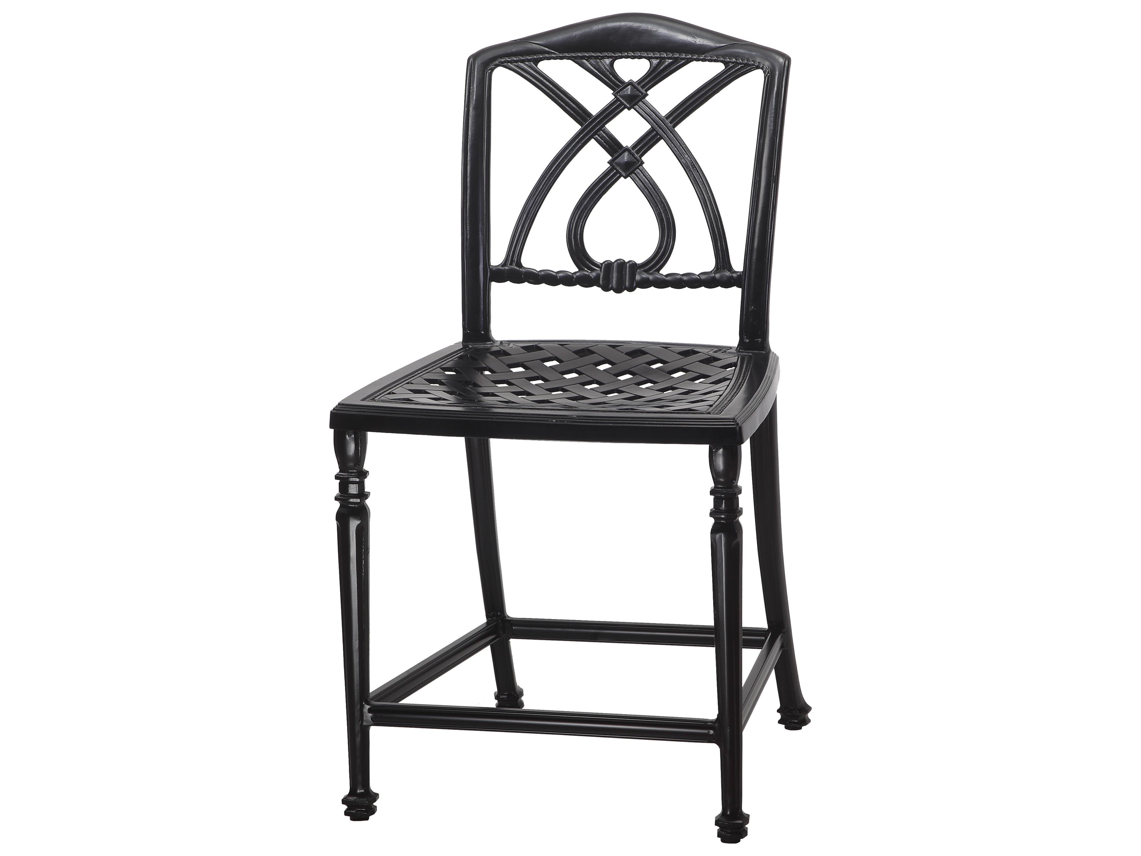 Terrace Cast Aluminum Stationary Balcony Stool without Arms - Welded
