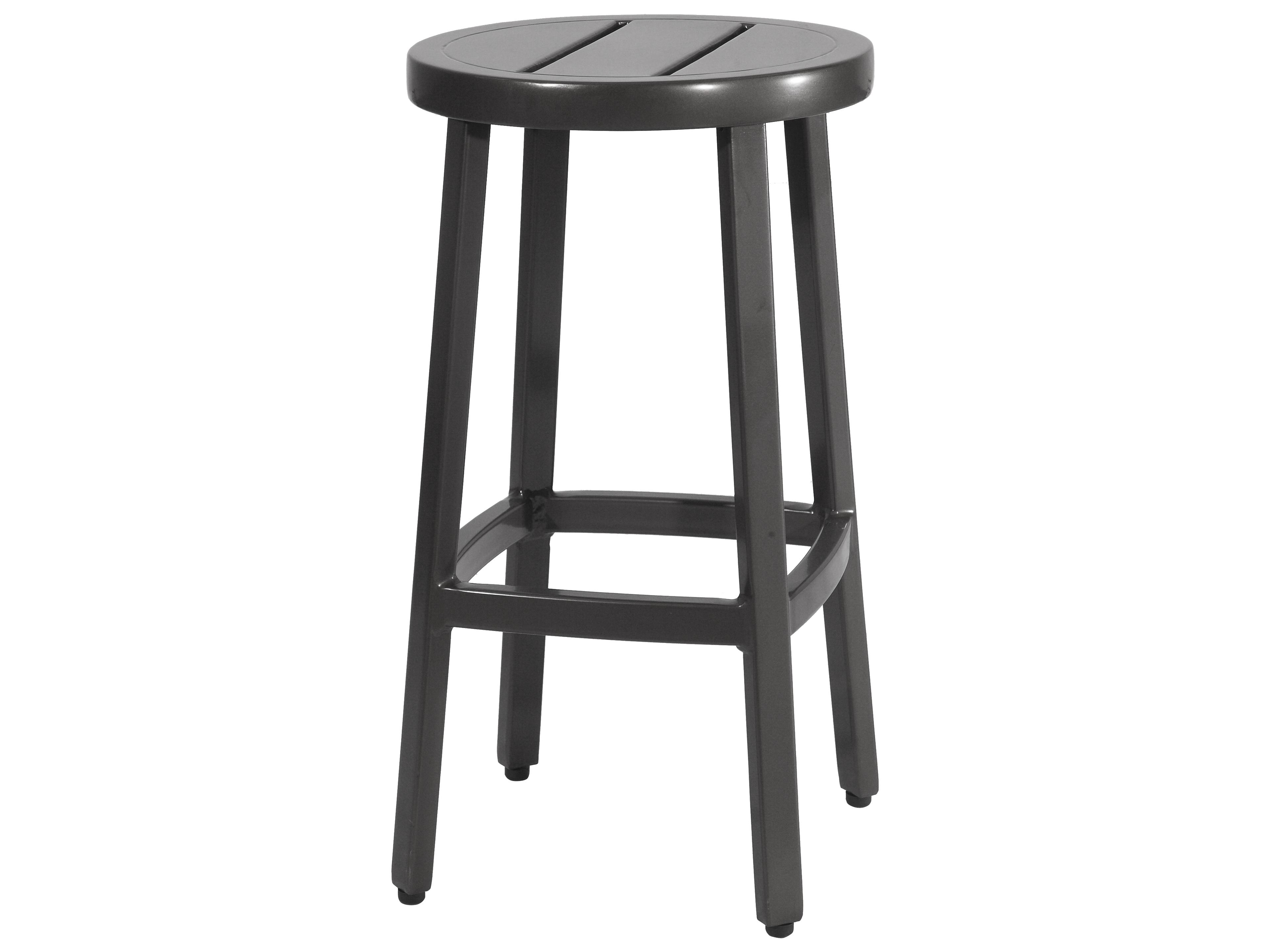 Plank Aluminum Metal Patio Bar Stool