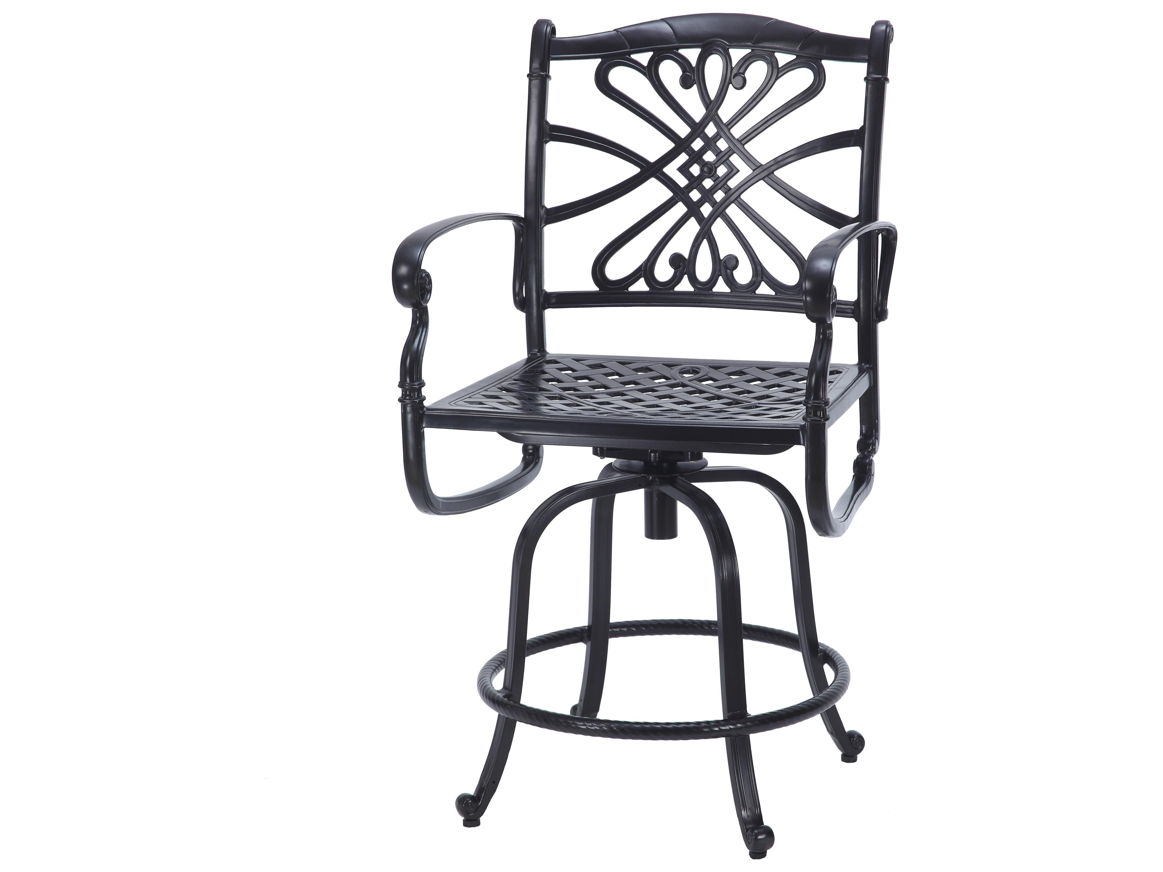 Bella Vista Cast Aluminum Swivel Patio Counter Stool