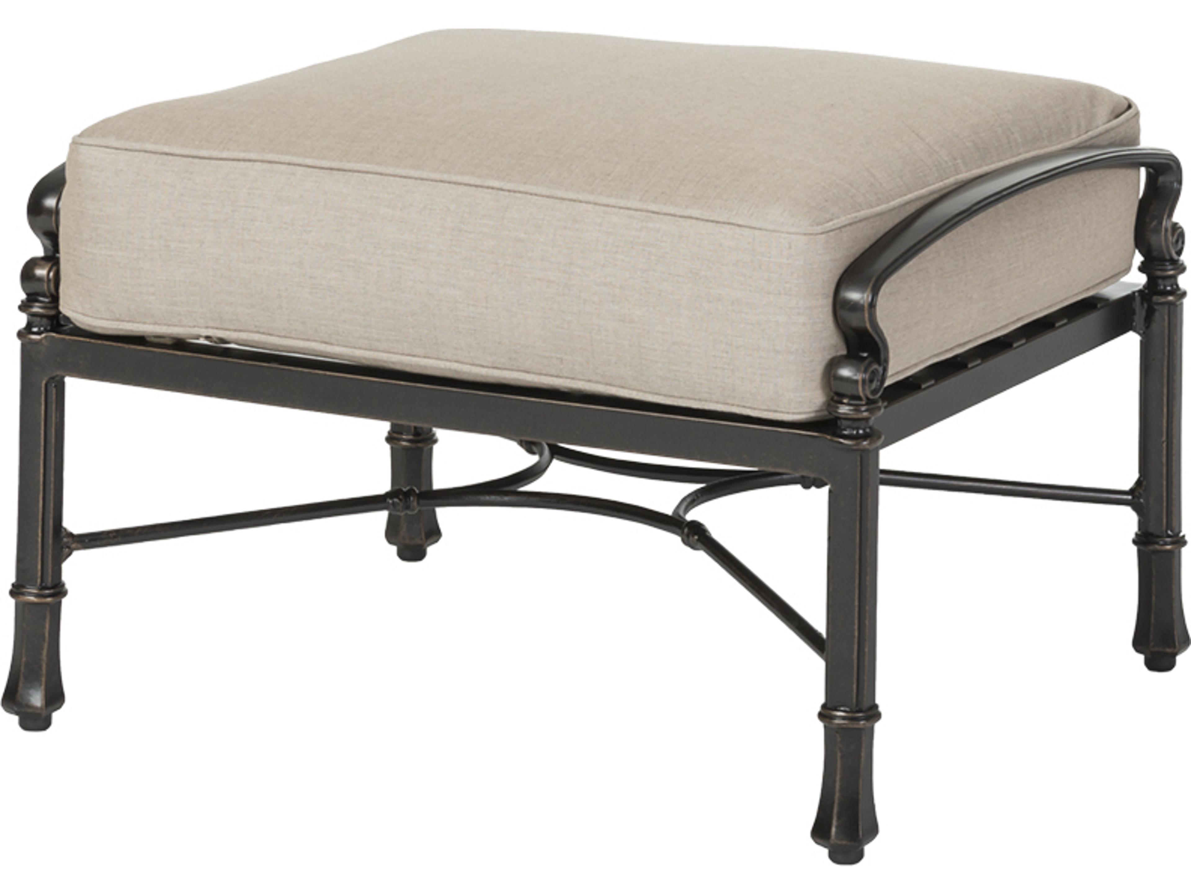 Bella Vista Cast Aluminum Outdoor Ottoman
