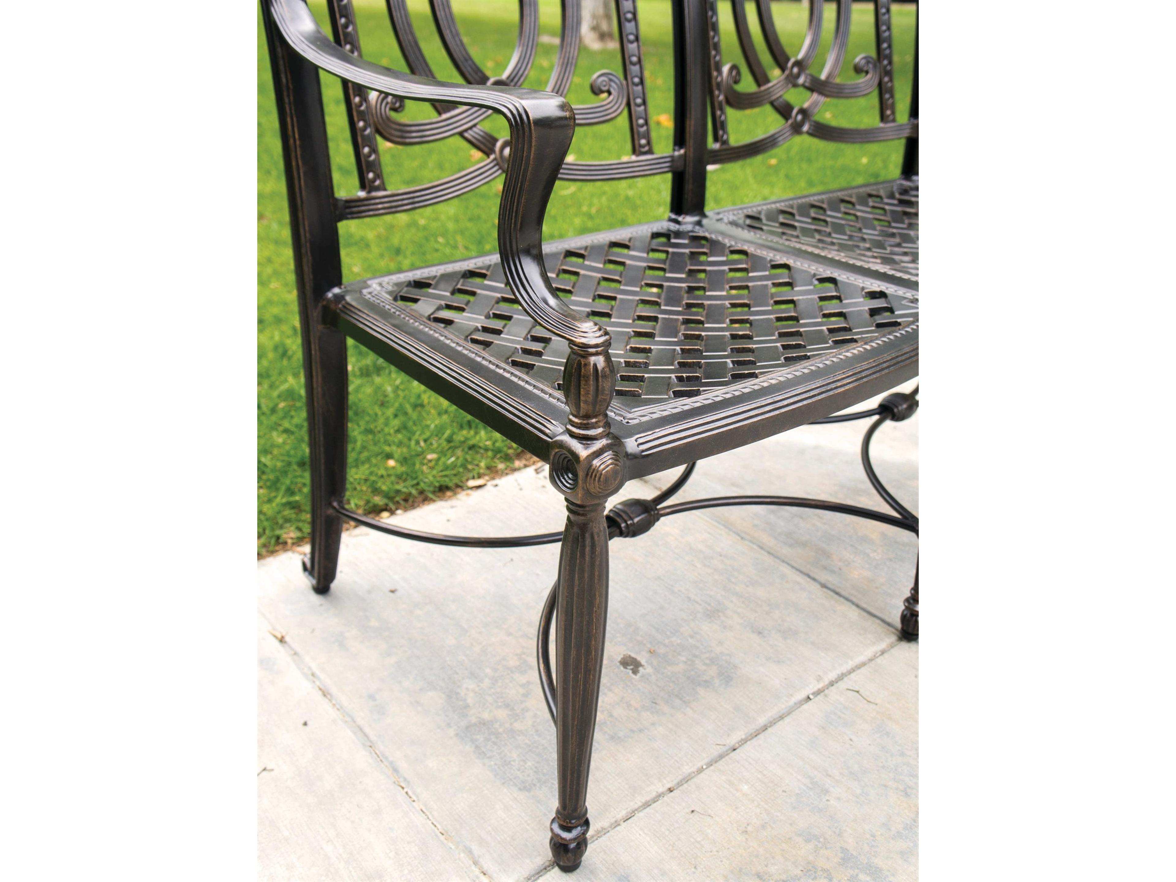 Gensun Bel Air Cast Aluminum Patio Bench