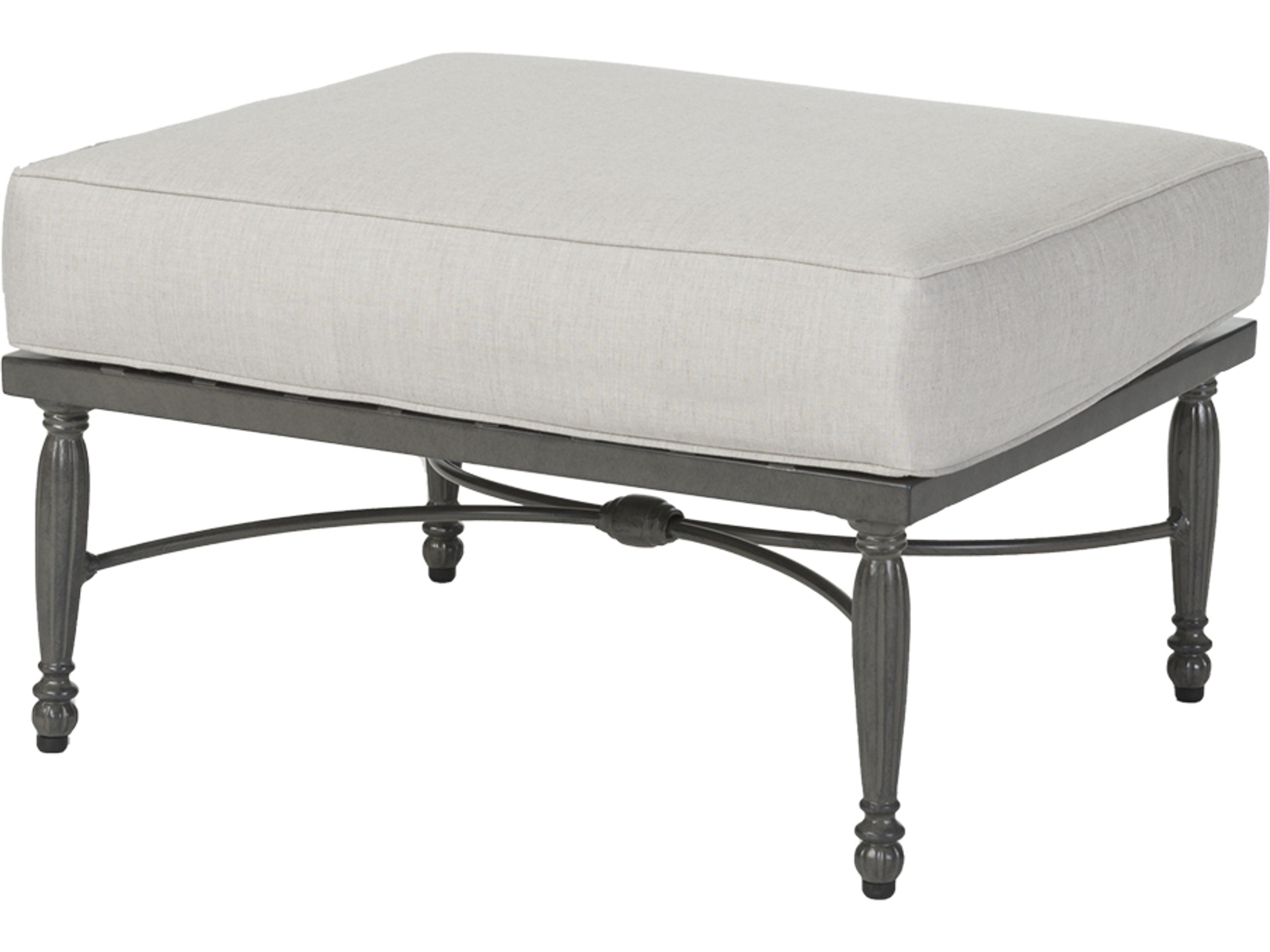 Bel Air Cast Aluminum Sectional Outdoor Ottoman