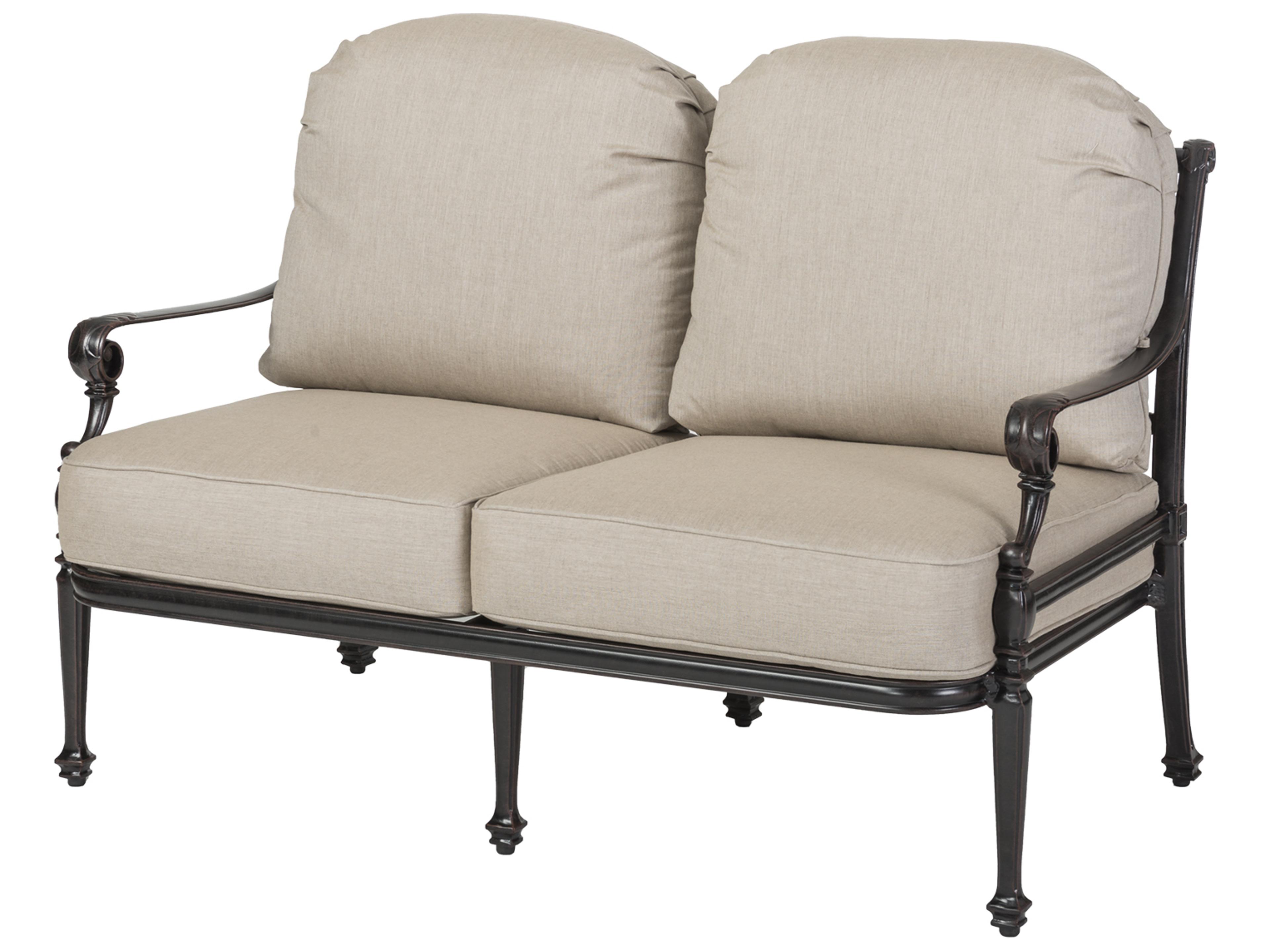Grand Terrace Cast Aluminum Outdoor Loveseat