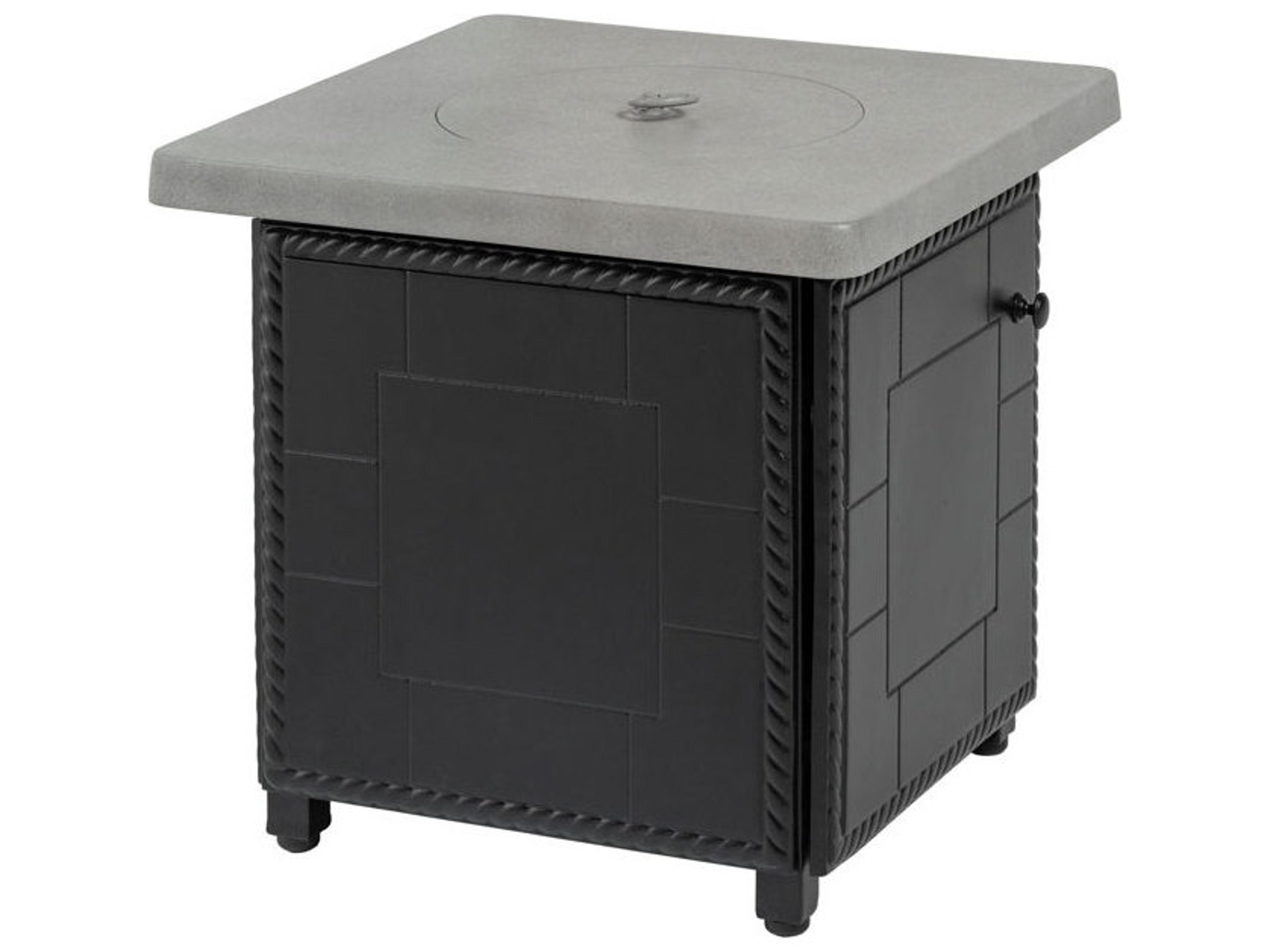 Paradise Aluminum Square Chat Height Fire Pit Base