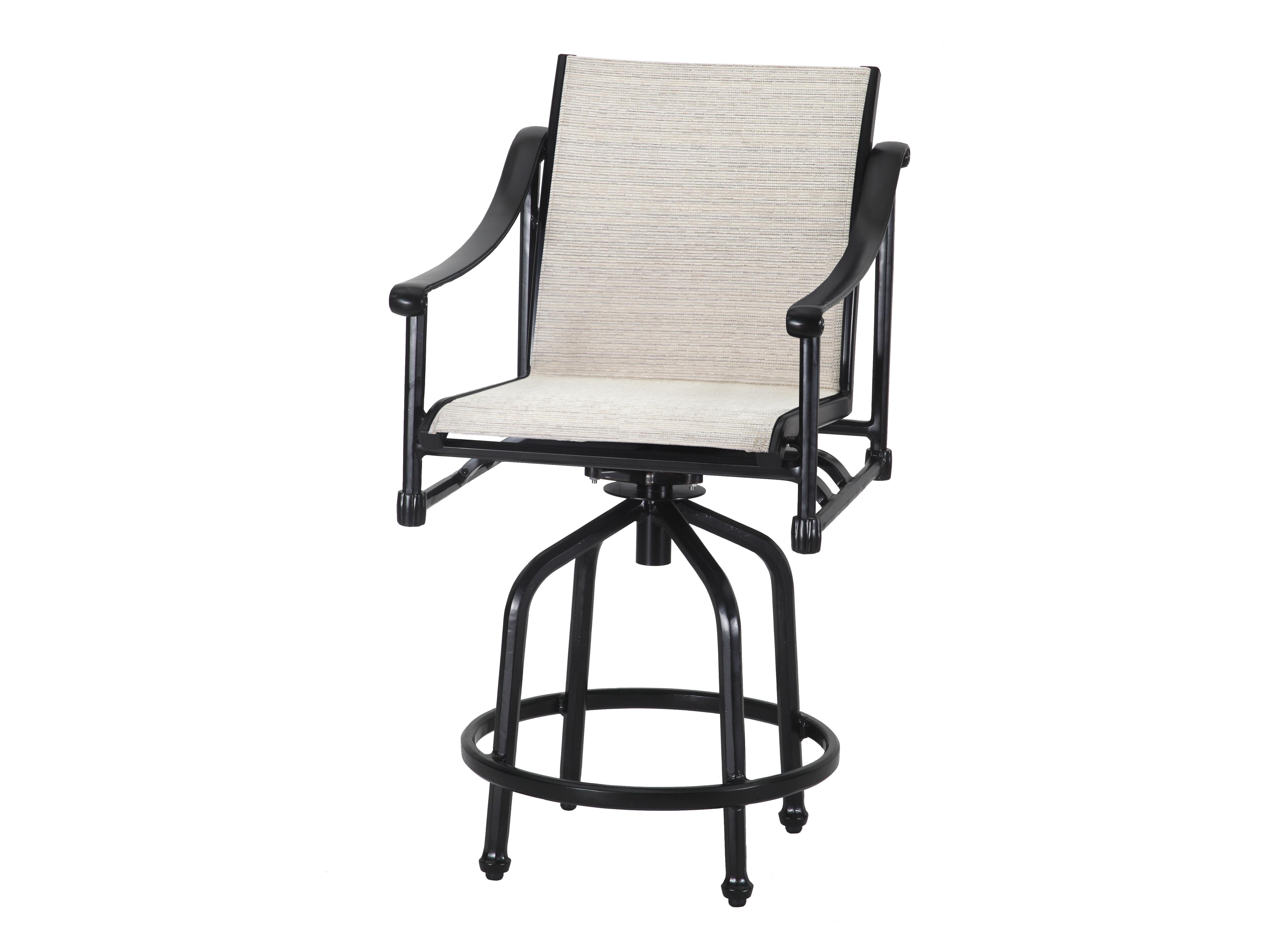 Morro Bay Sling Cast Aluminum Outdoor Patio Bar Stool