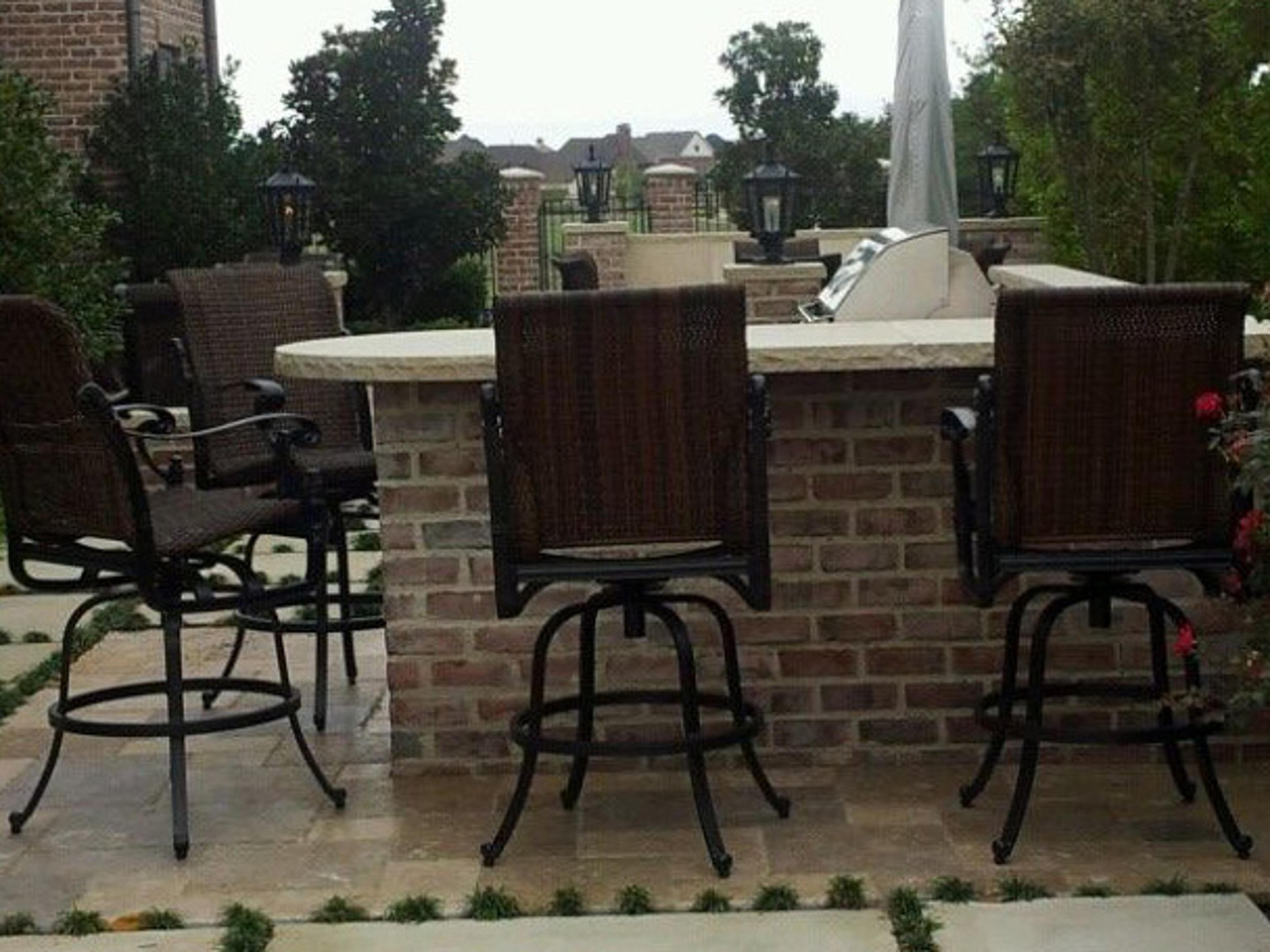 Florence Woven Cast Aluminum Counter Set