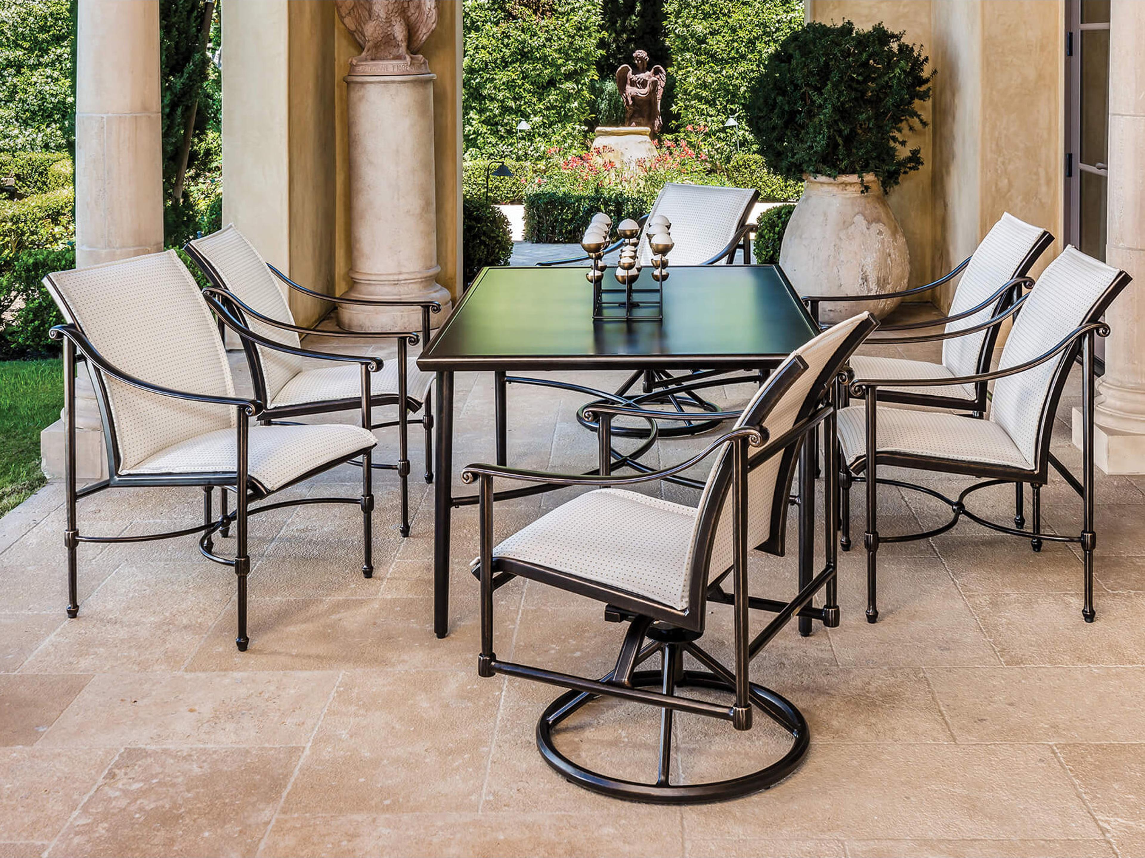 Morro Bay Sling Cast Aluminum Dinning Set