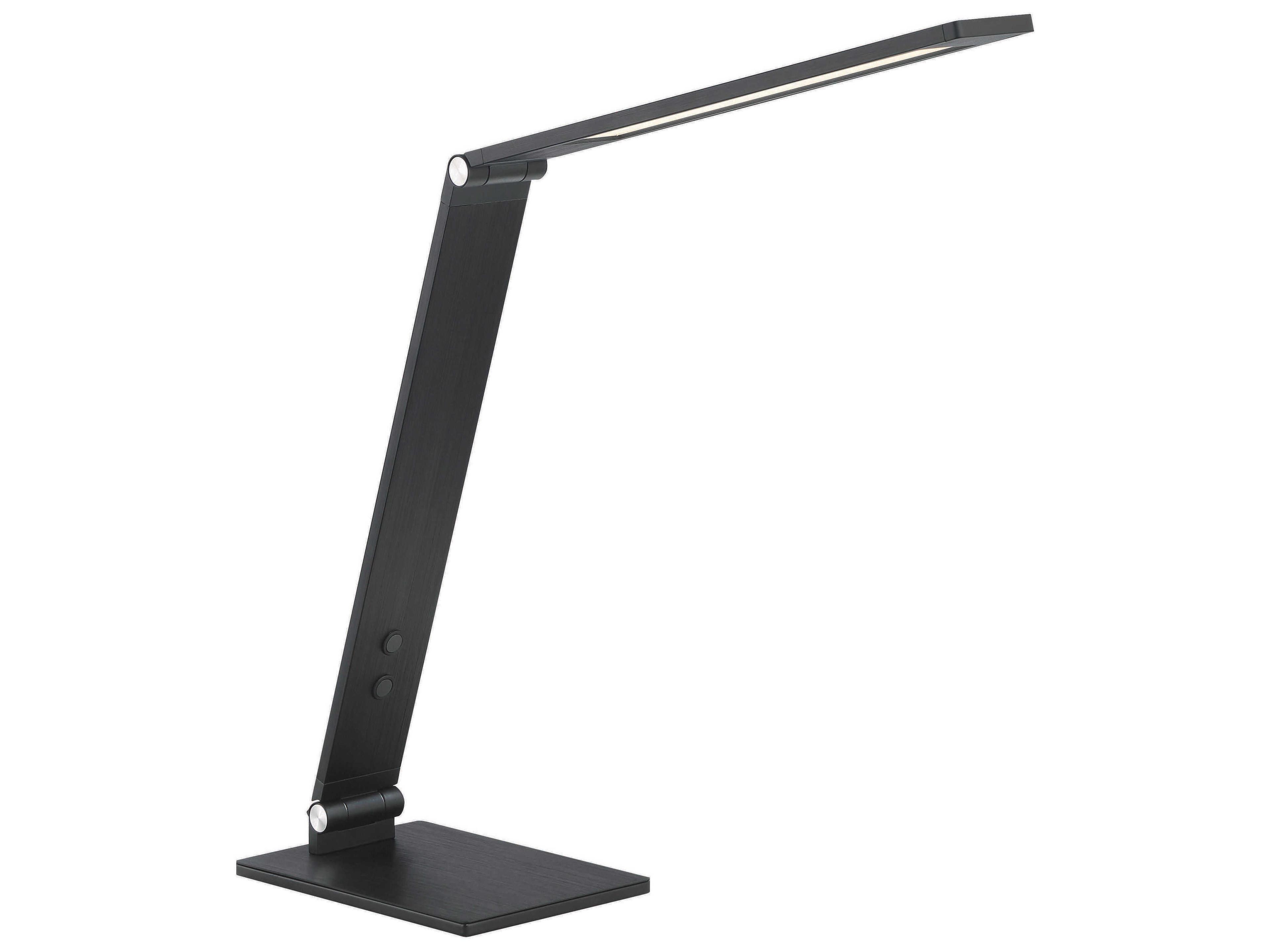 Portables Anodized Brushed Coal Black Desk Lamp