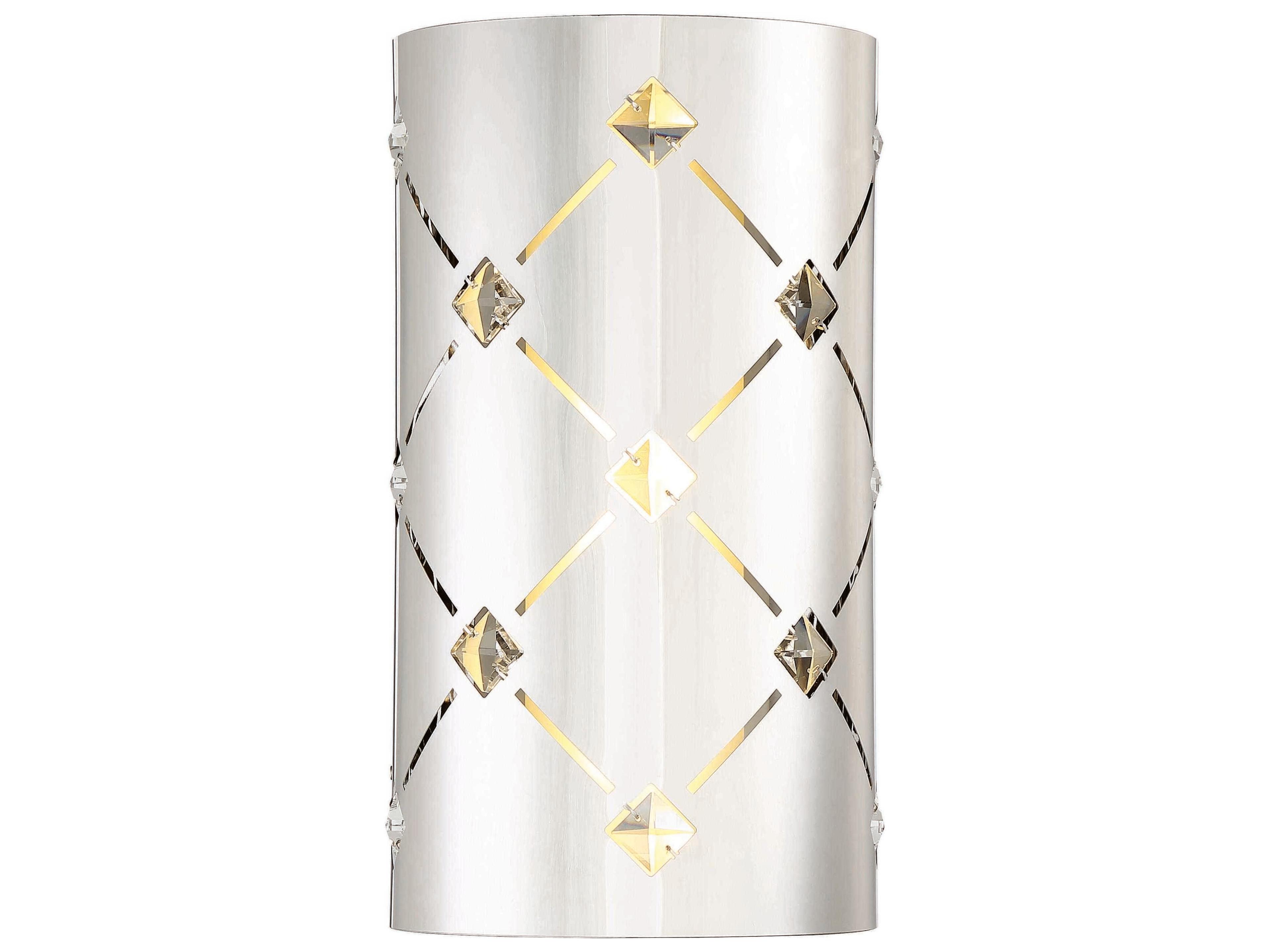 George Kovacs Crowned 1-Light Chrome Crystal Glass Wall Sconce