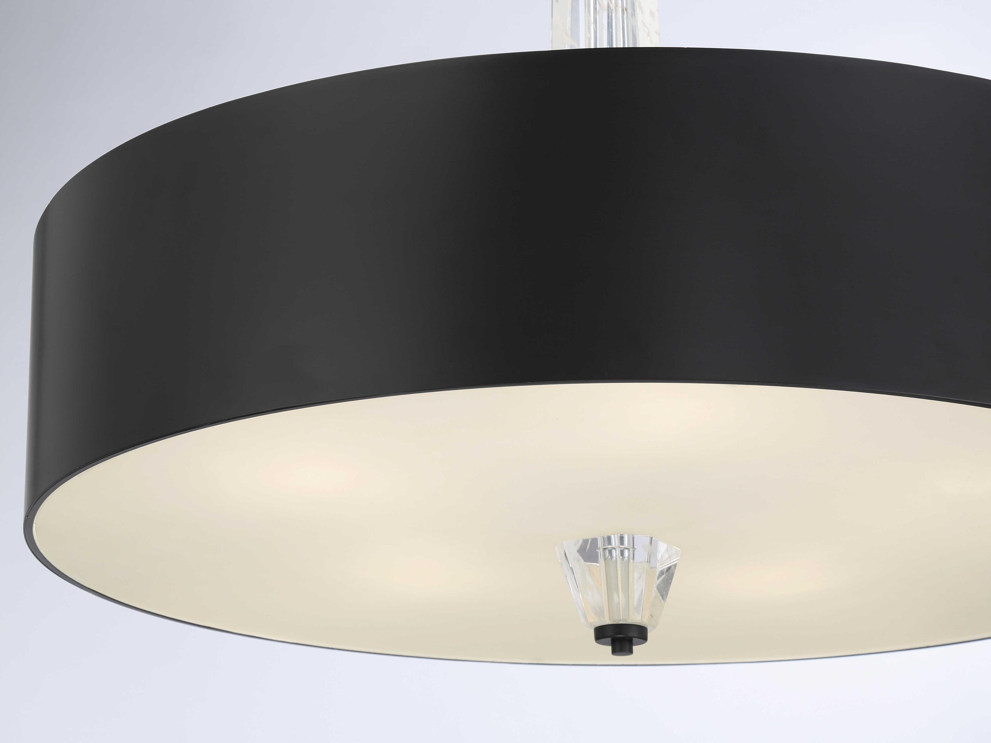 George Kovacs Drifting Droplets 1-Light Coal Black Round Pendant