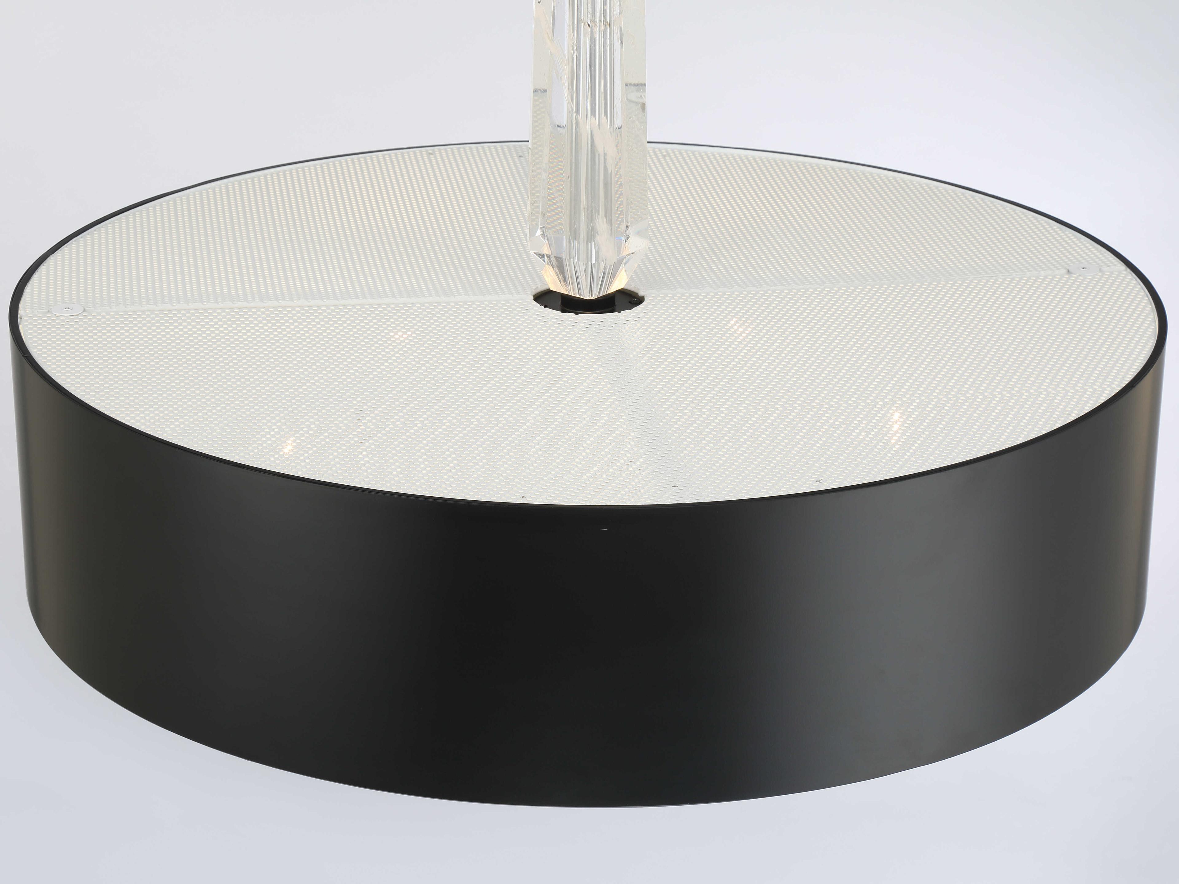 George Kovacs Drifting Droplets 1-Light Coal Black Round Pendant