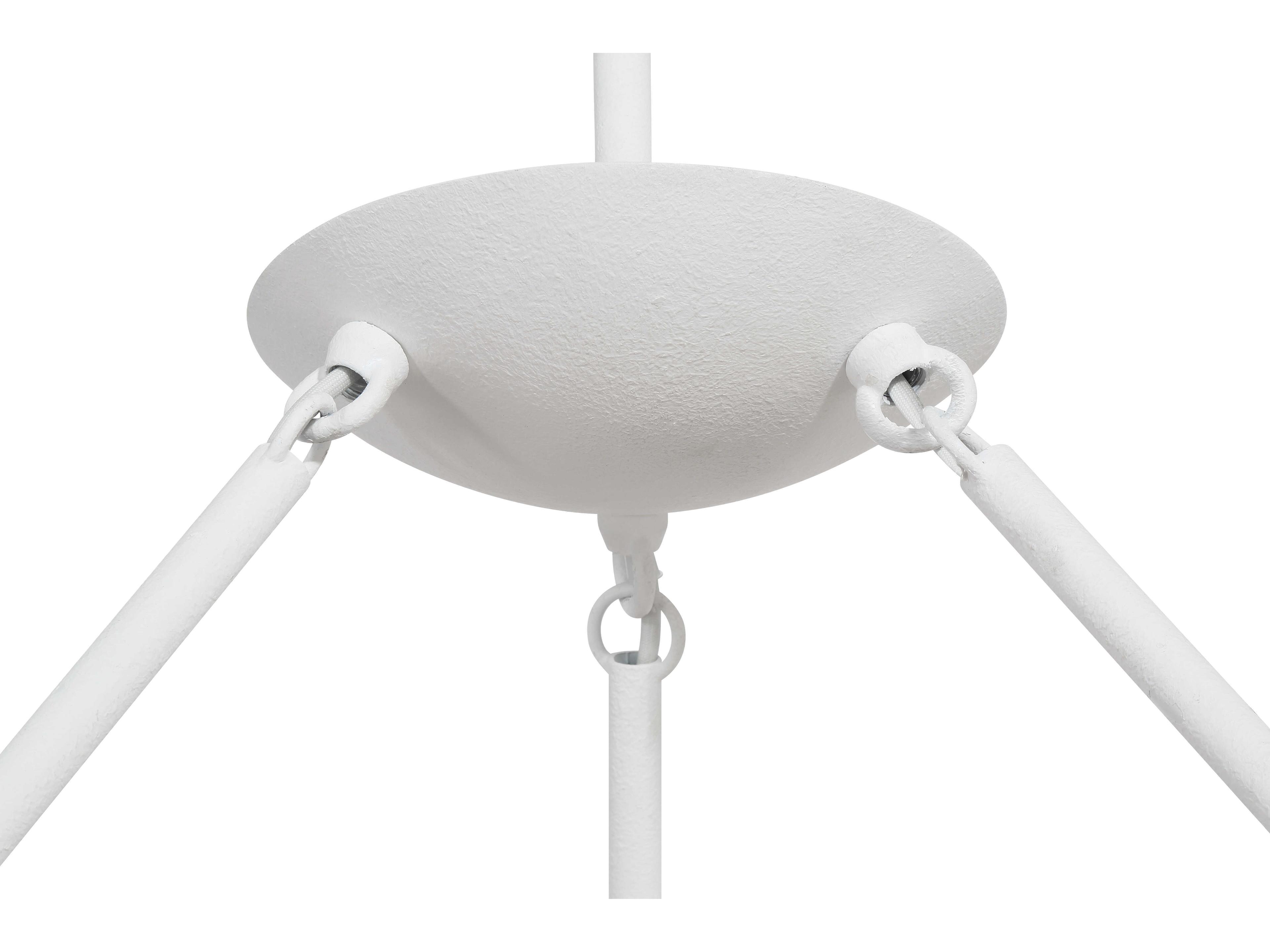 George Kovacs Undertas 6-Light Piastra Plaster White Bowl Chandelier