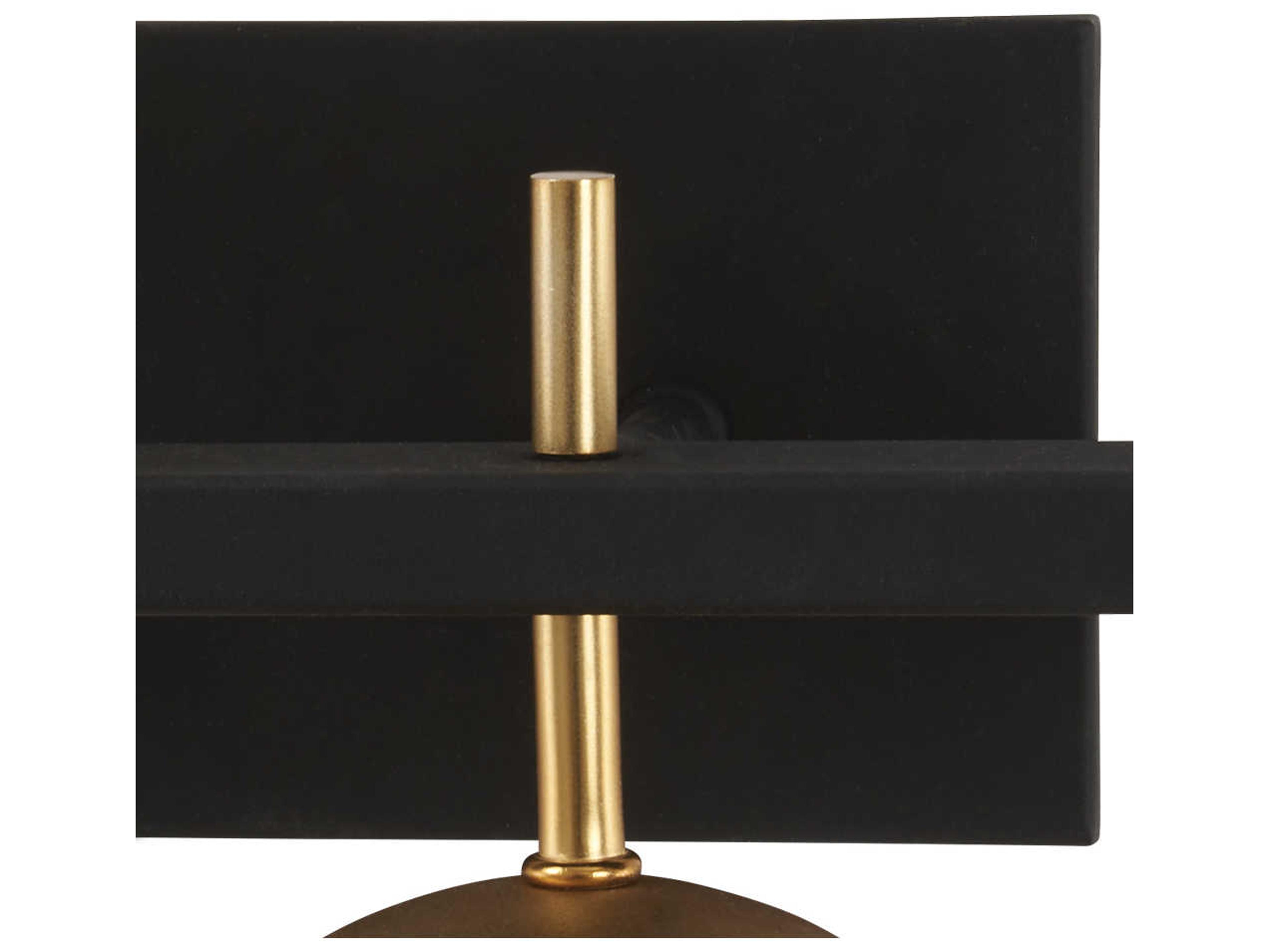 George Kovacs Alluria 3-Light Weathered Black Autumn Gold Glass Wall Sconce
