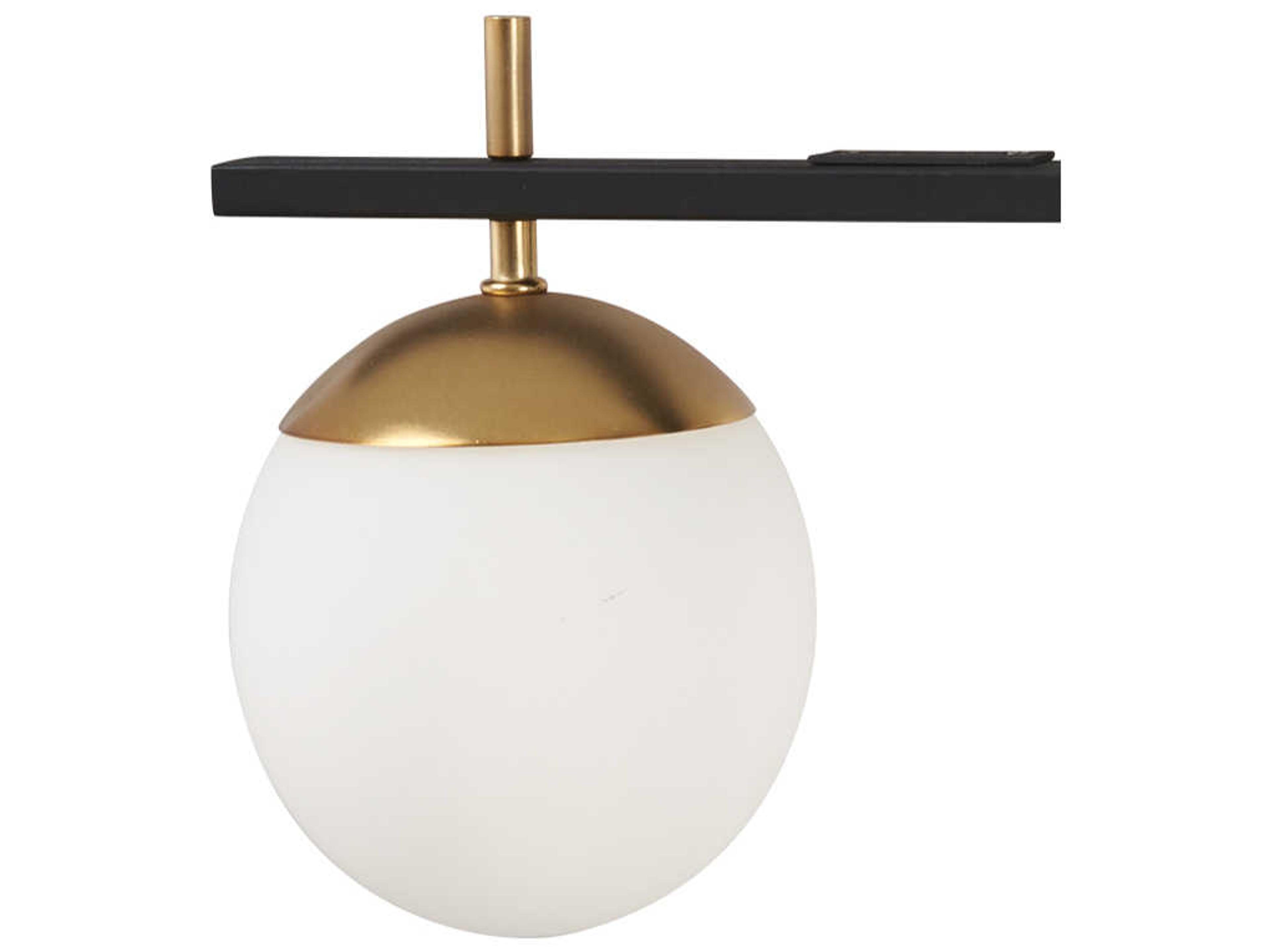 George Kovacs Alluria 5-Light Weathered Black Autumn Gold Glass Vanity Light