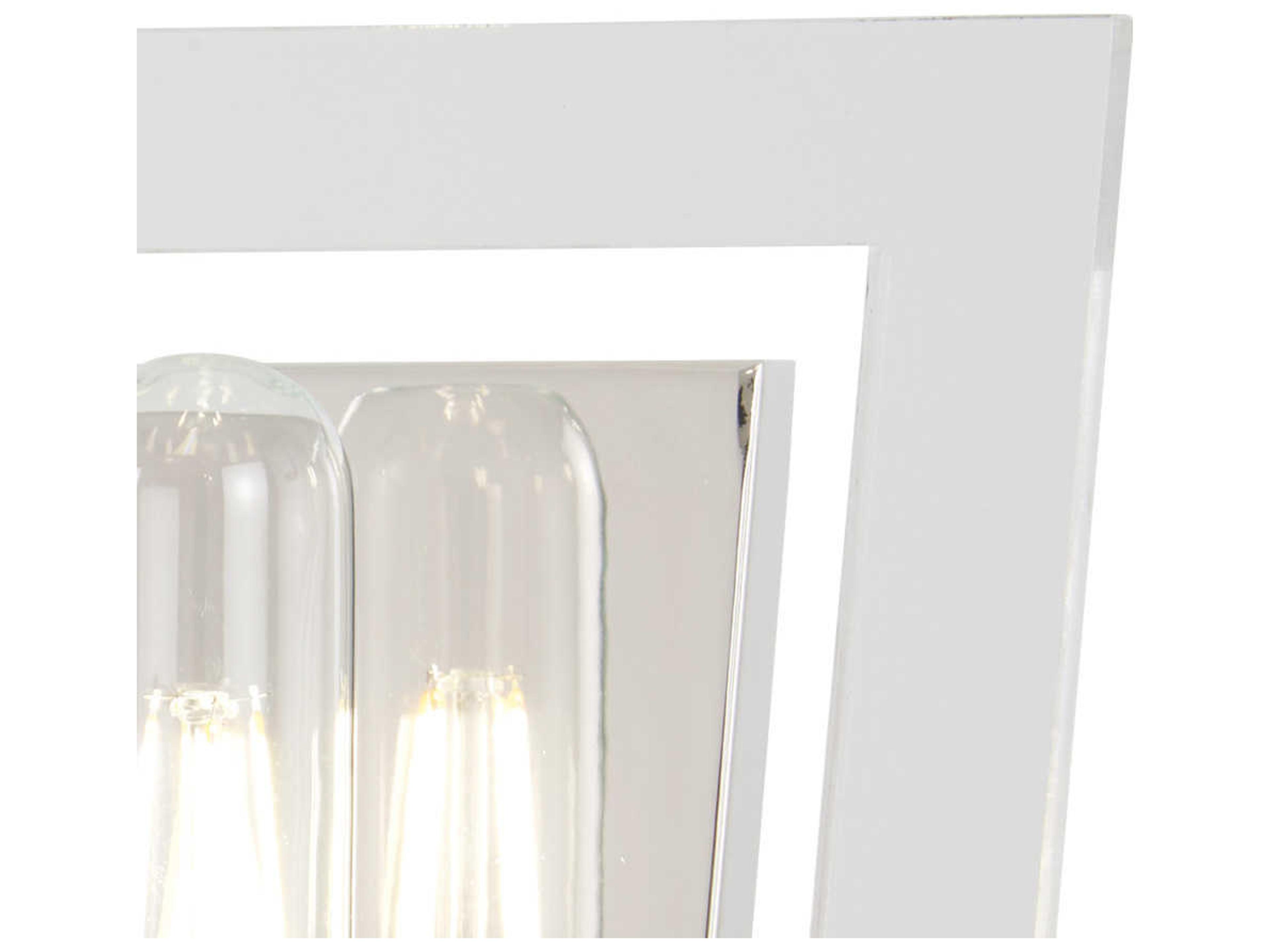 George Kovacs Crystal Chrome 2-Light Polished Nickel Vanity Light