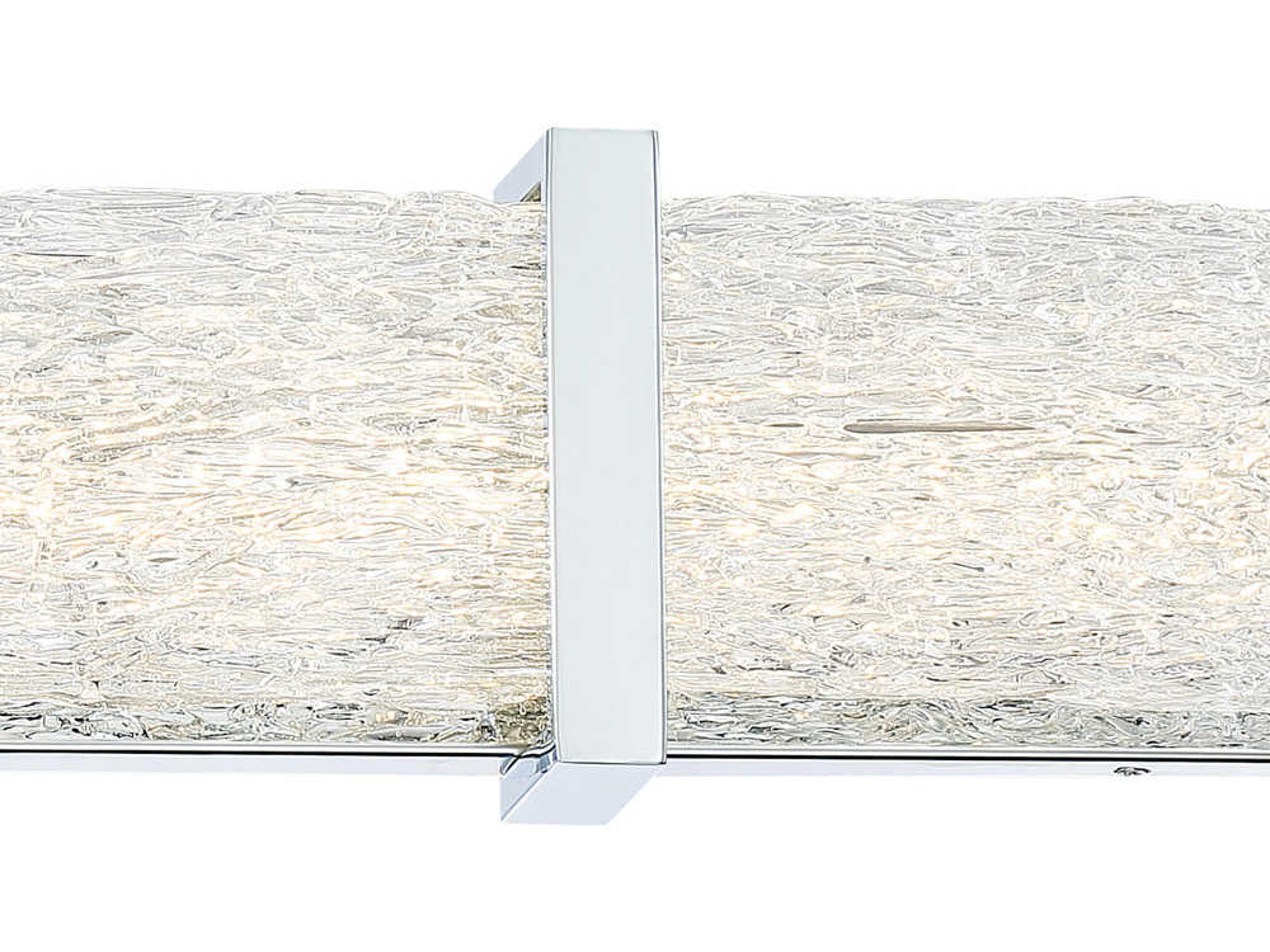 George Kovacs Forest Ice Ii 1-Light Chrome Glass LED Vanity Light