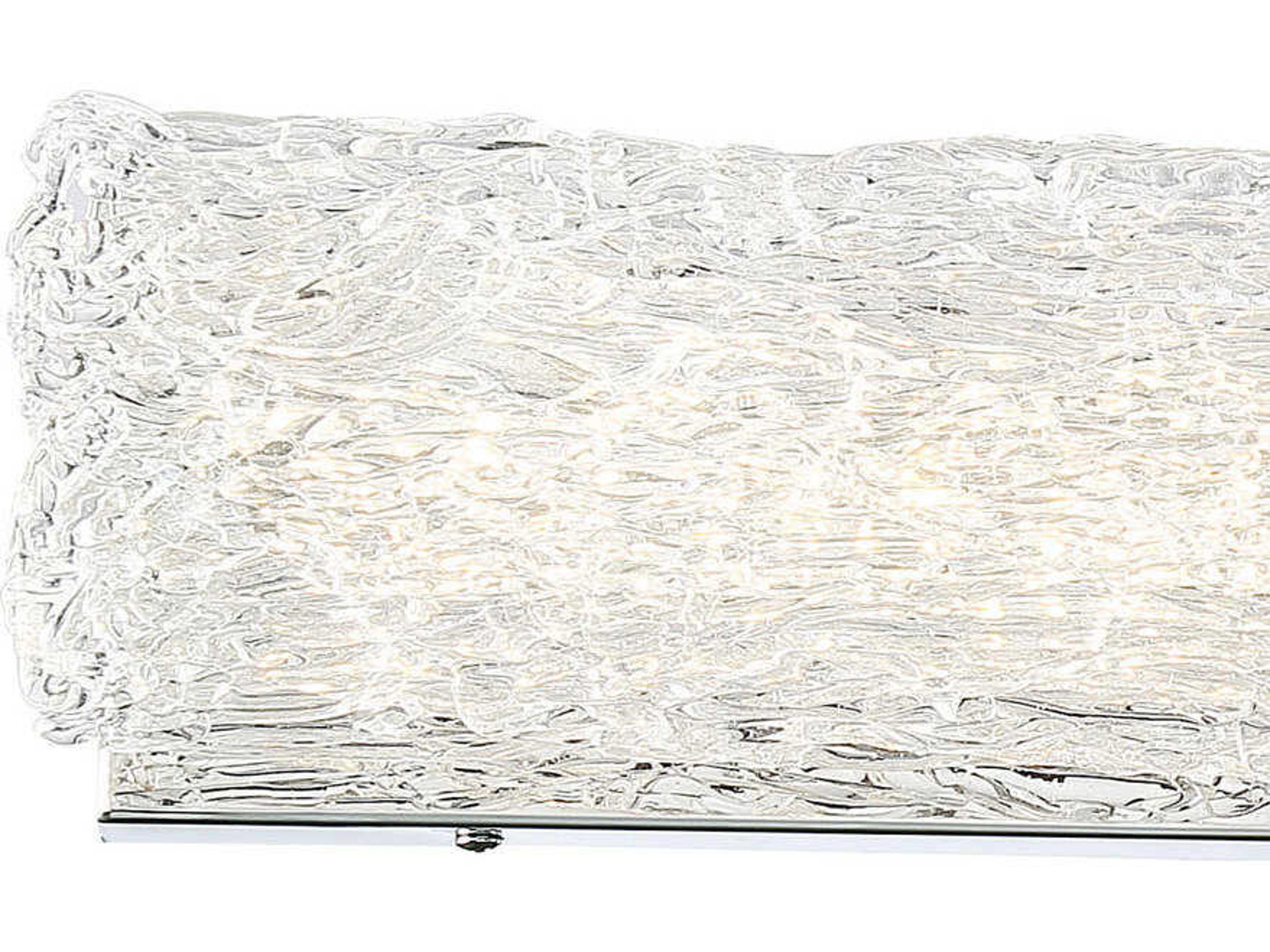 George Kovacs Forest Ice Ii 1-Light Chrome Glass LED Vanity Light