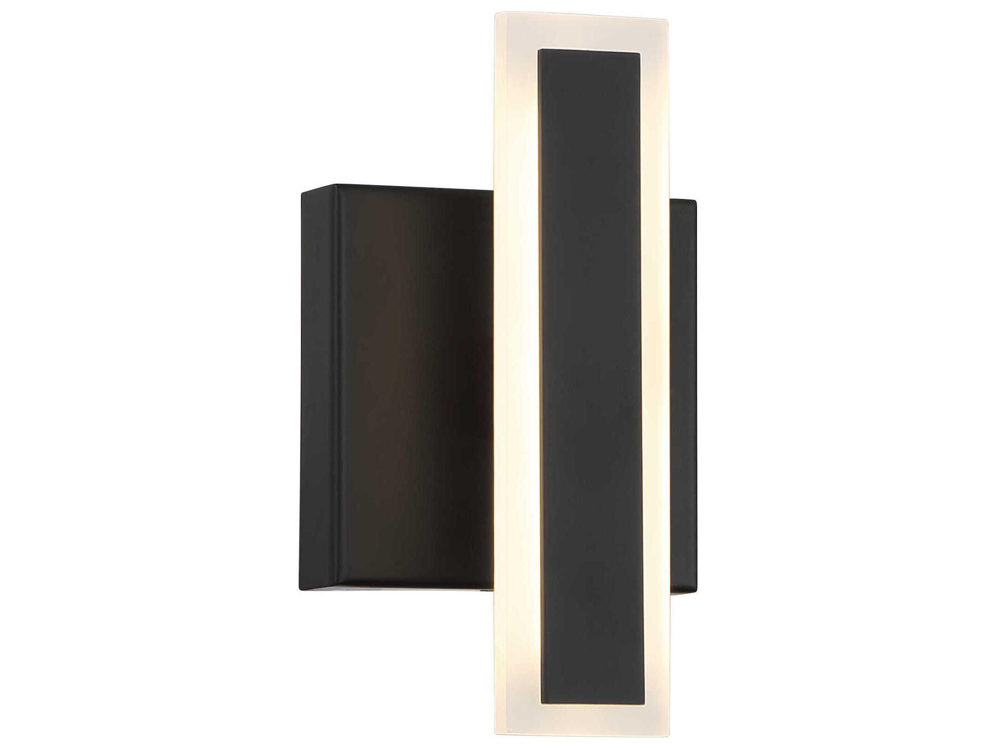 George Kovacs Edge 1-Light Coal Black Wall Sconce
